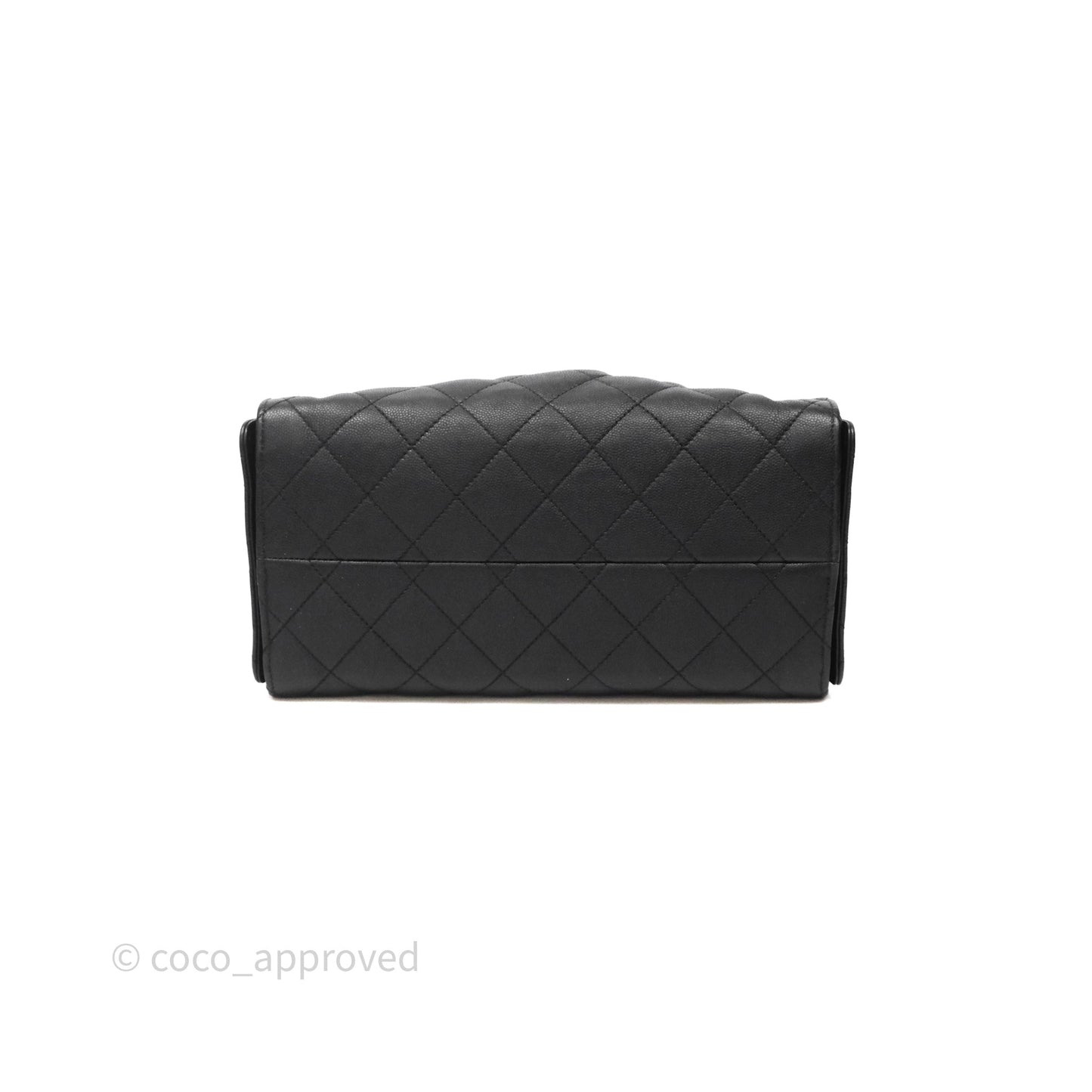 Chanel 25 Small Black Caviar Aged Gold Hardware
