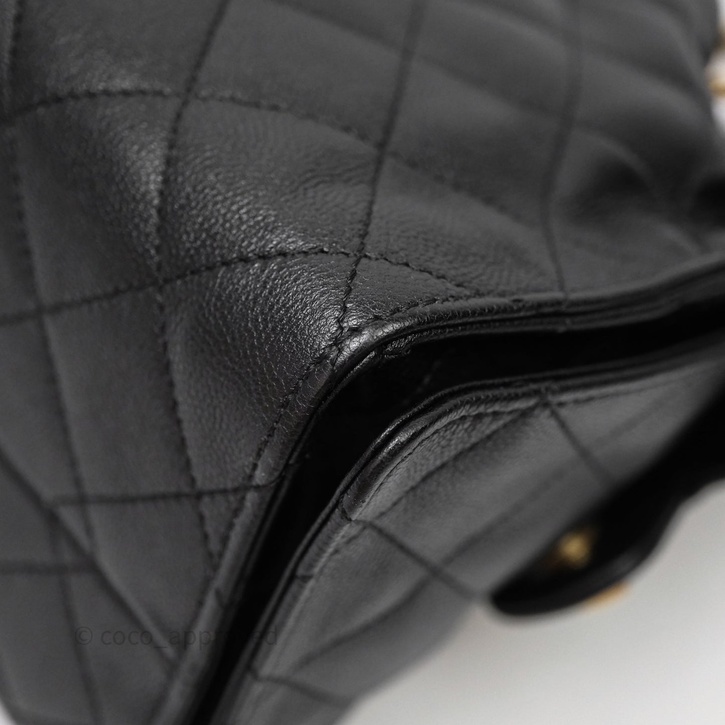 Chanel 25 Small Black Caviar Aged Gold Hardware