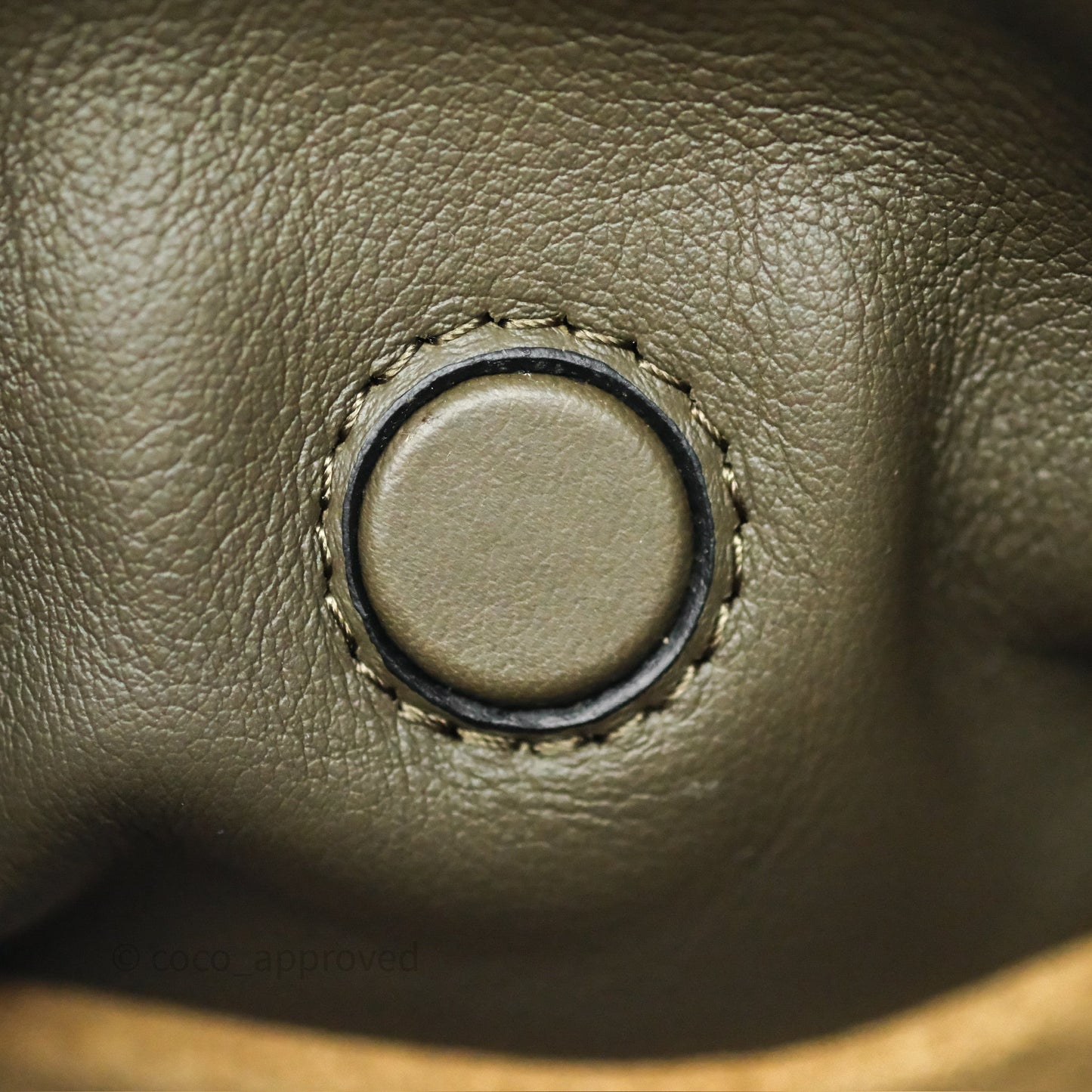 Loewe Mini Flamenco Clutch in Nappa Calfskin Dark Khaki