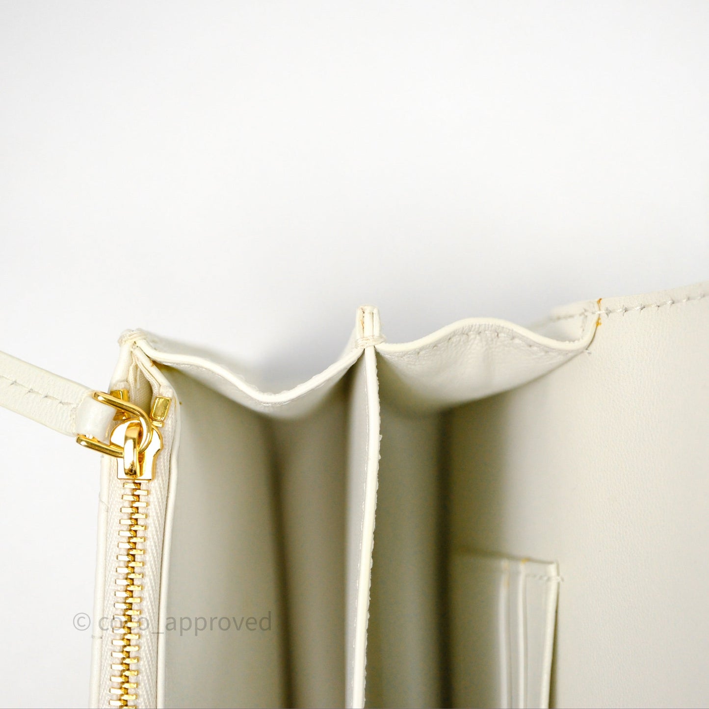 Dior Miss Caro Mini Bag Latte White Macrocannage Lambskin