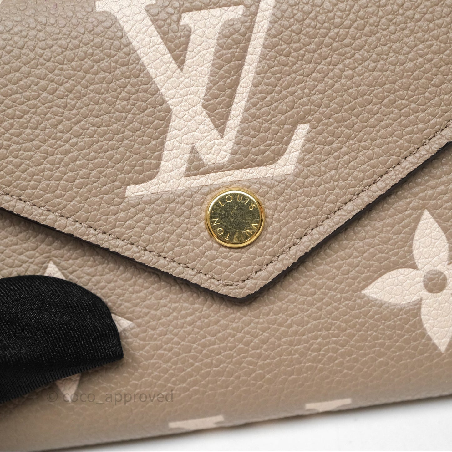 Louis Vuitton Victorine Wallet Monogram Empreinte Dove/Cream