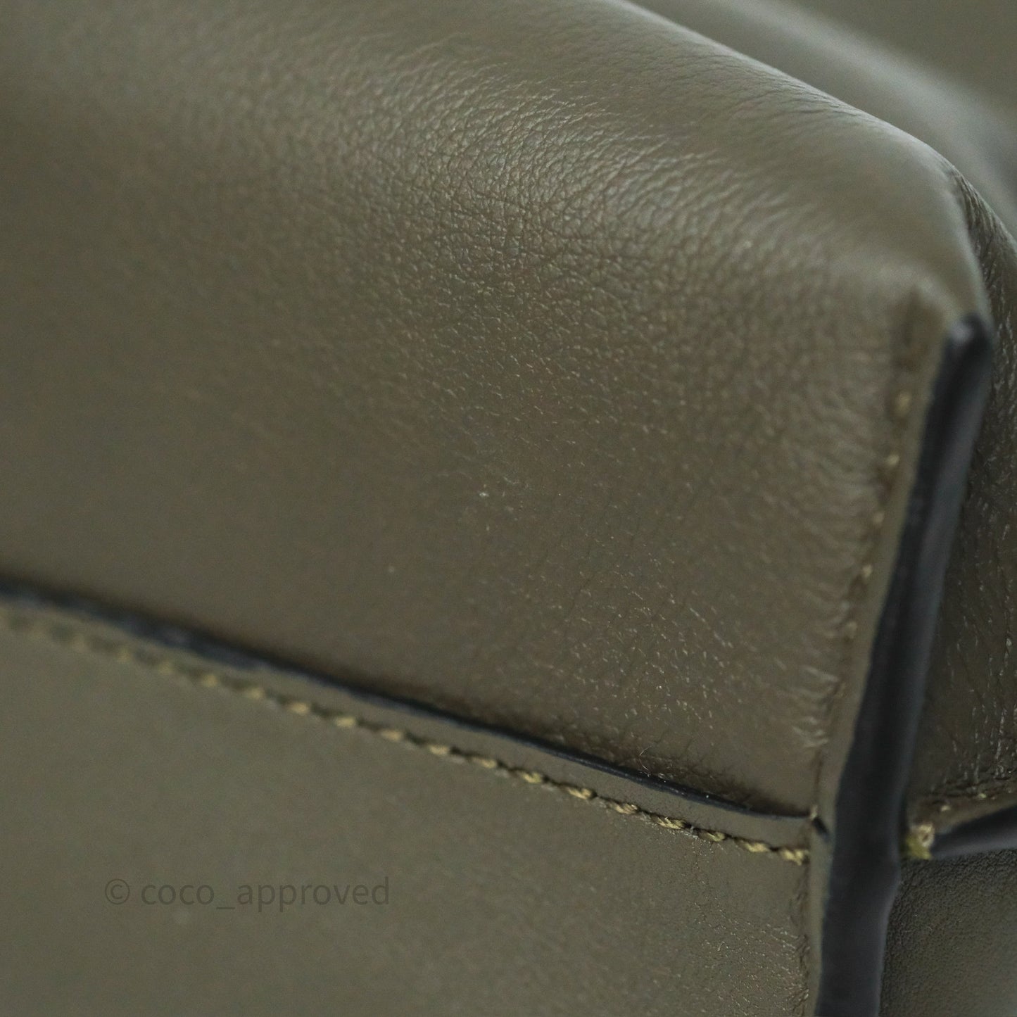 Loewe Mini Flamenco Clutch in Nappa Calfskin Dark Khaki