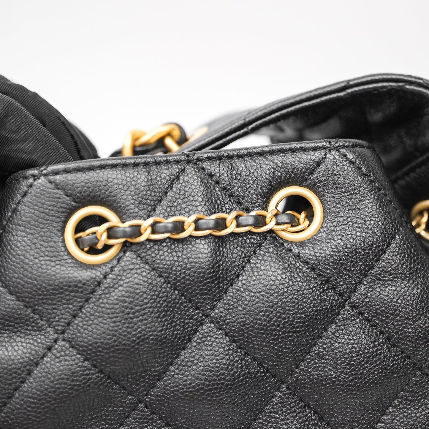 Chanel 25 Small Black Caviar Aged Gold Hardware