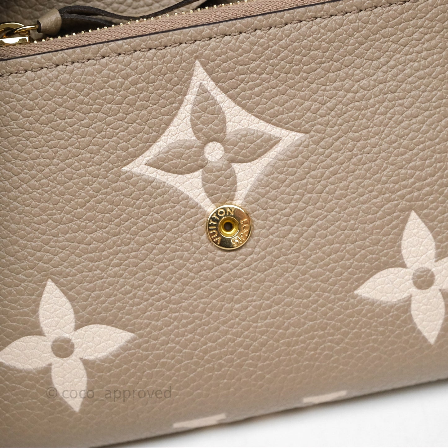 Louis Vuitton Victorine Wallet Monogram Empreinte Dove/Cream