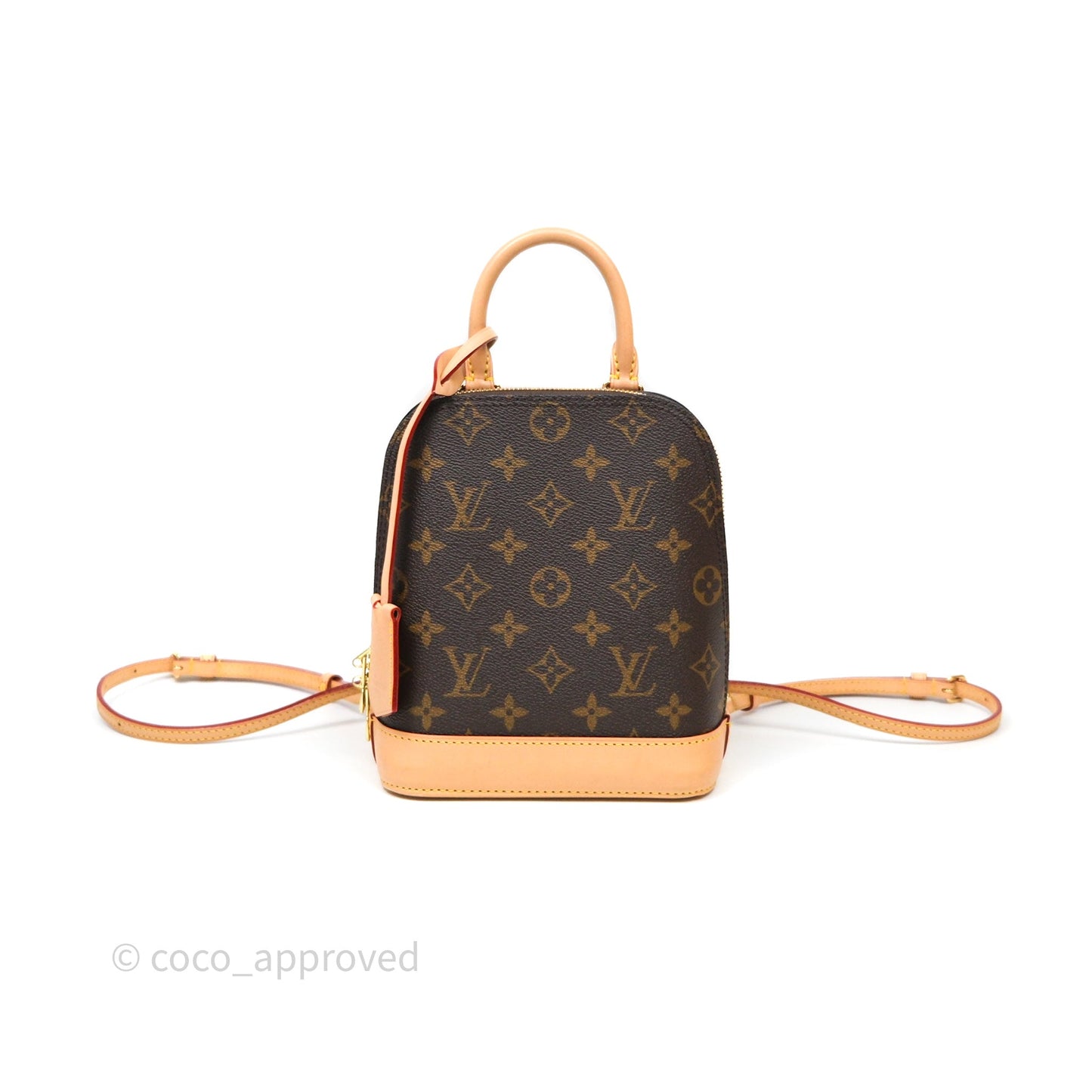 Louis Vuitton Alma Backpack Monogram Gold Hardware