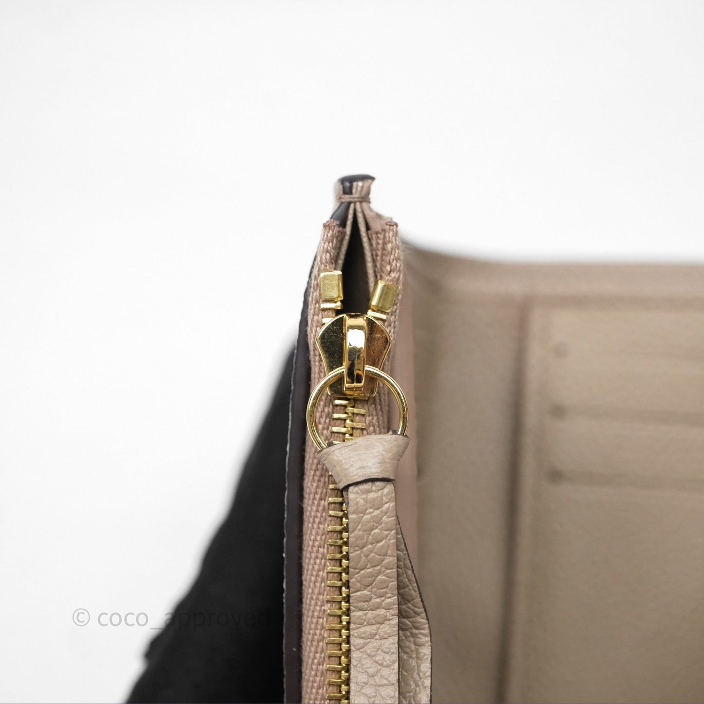 Louis Vuitton Victorine Wallet Monogram Empreinte Dove/Cream