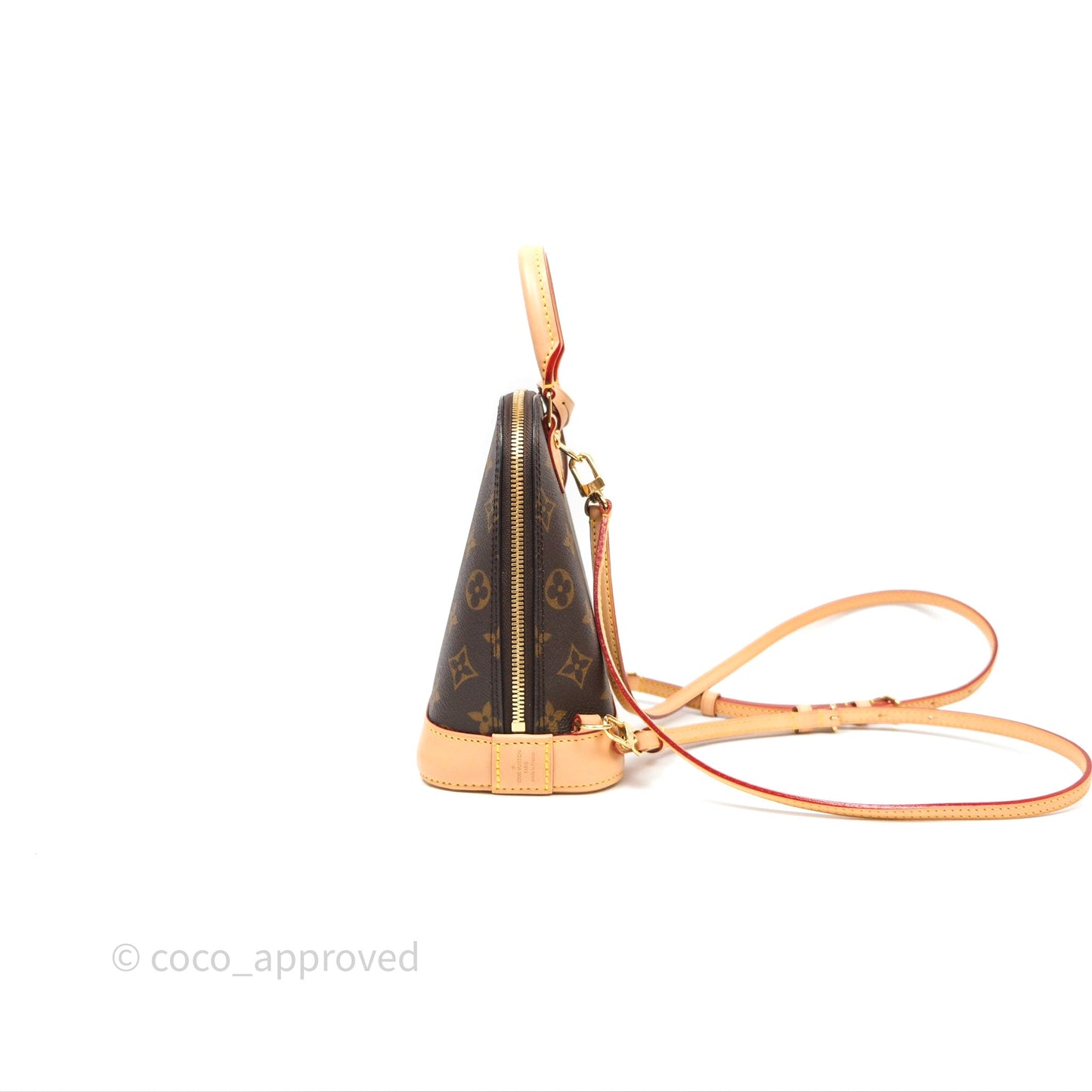 Louis Vuitton Alma Backpack Monogram Gold Hardware
