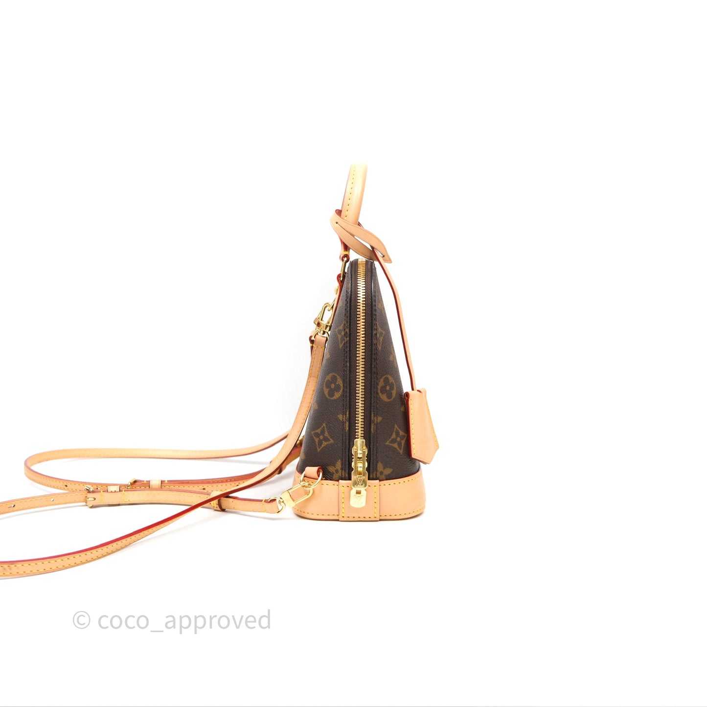 Louis Vuitton Alma Backpack Monogram Gold Hardware