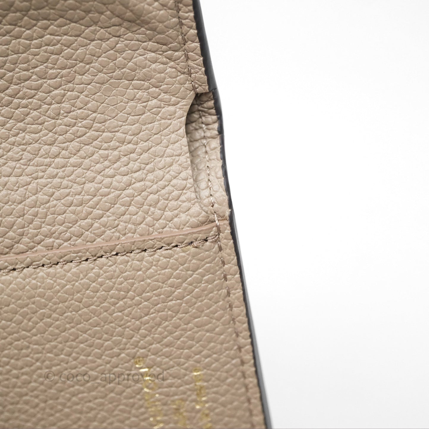 Louis Vuitton Victorine Wallet Monogram Empreinte Dove/Cream