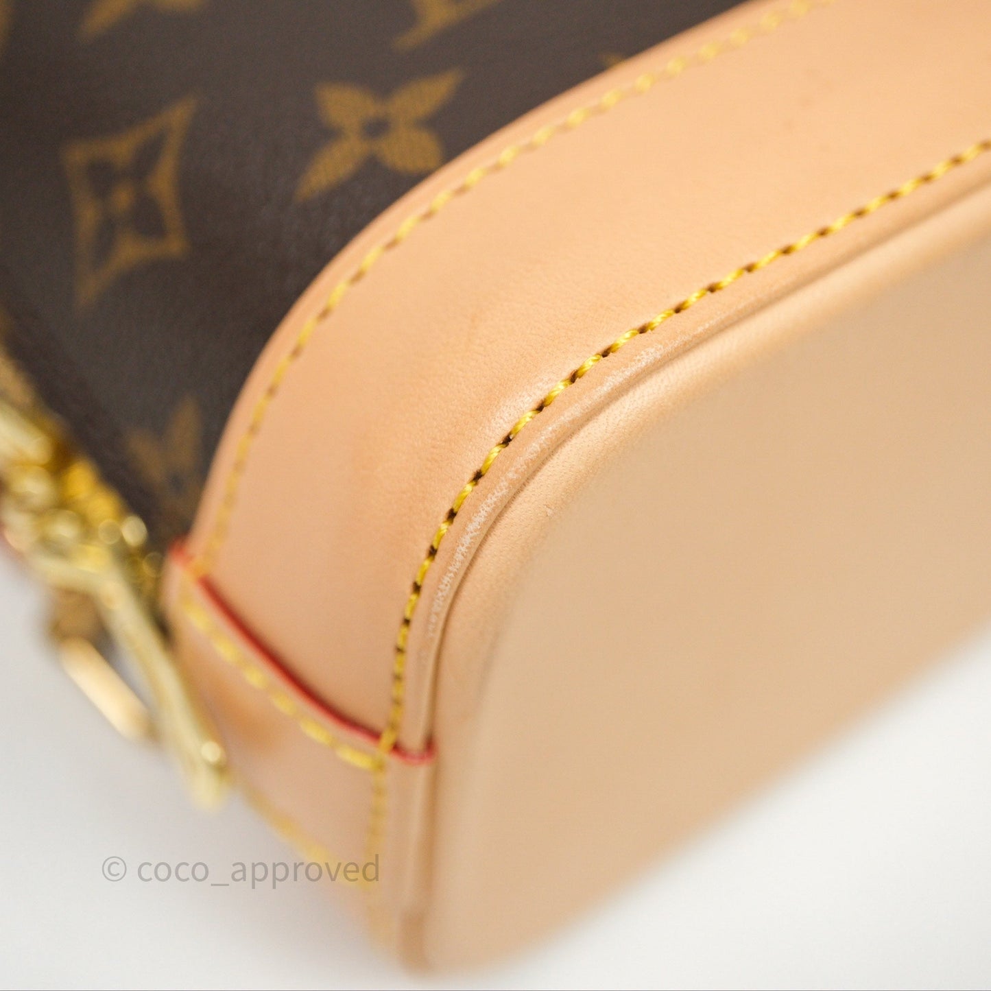 Louis Vuitton Alma Backpack Monogram Gold Hardware