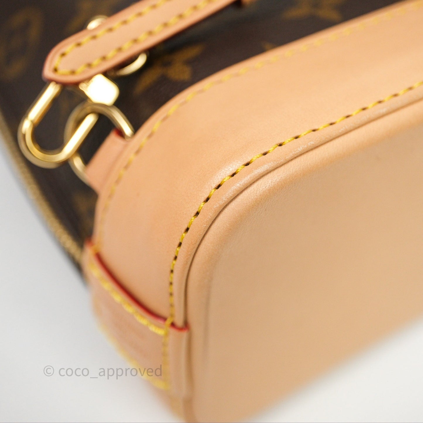 Louis Vuitton Alma Backpack Monogram Gold Hardware