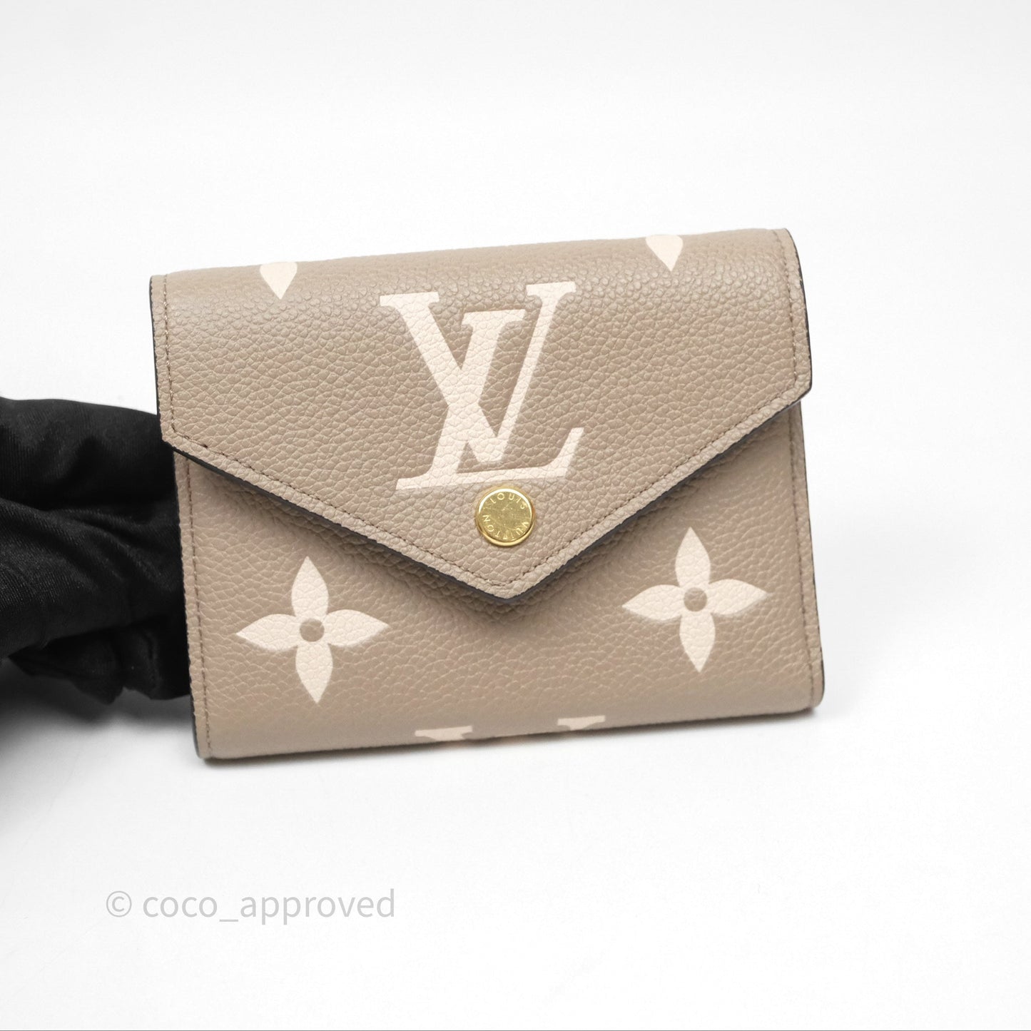 Louis Vuitton Victorine Wallet Monogram Empreinte Dove/Cream