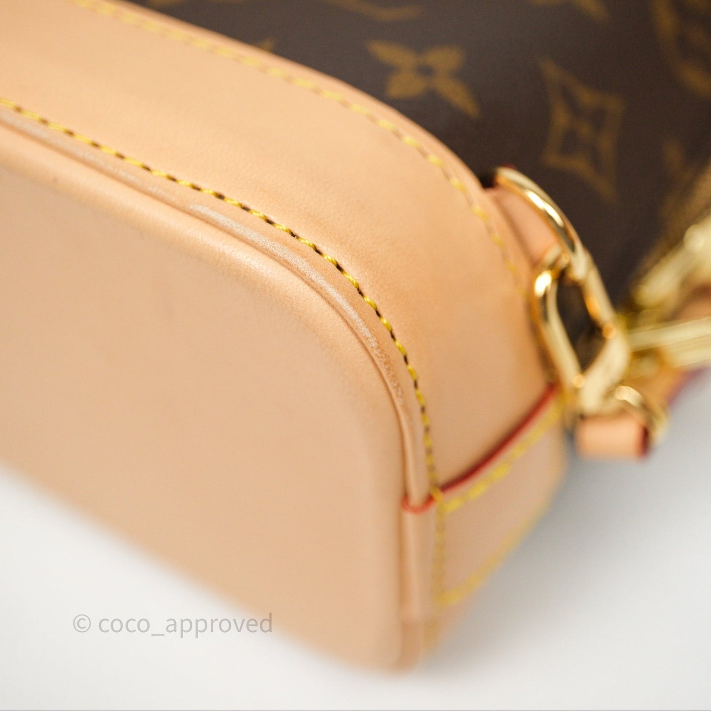 Louis Vuitton Alma Backpack Monogram Gold Hardware