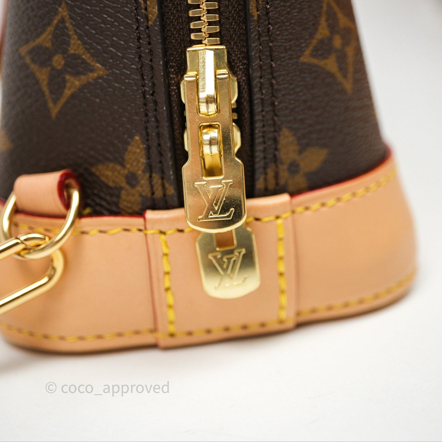 Louis Vuitton Alma Backpack Monogram Gold Hardware