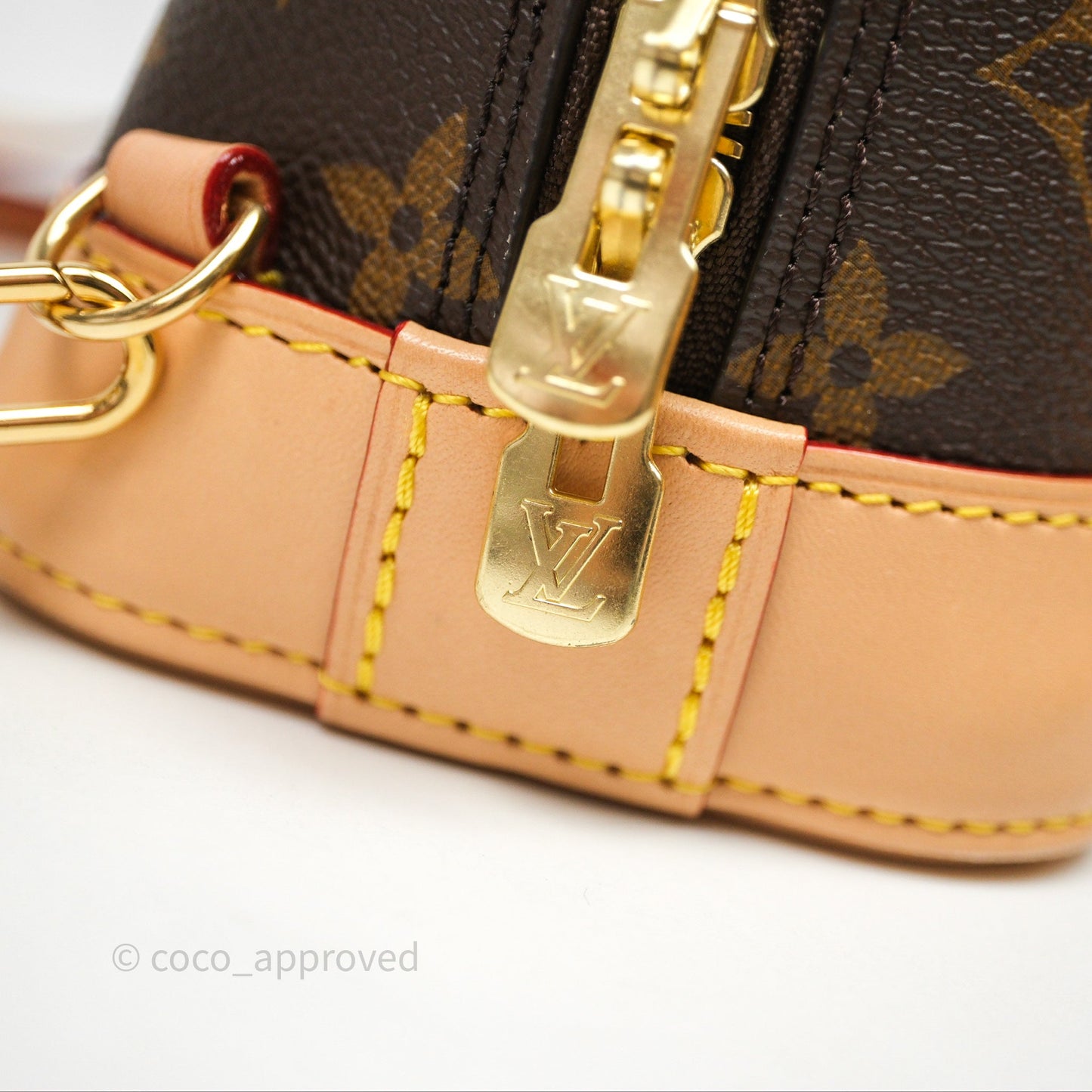 Louis Vuitton Alma Backpack Monogram Gold Hardware