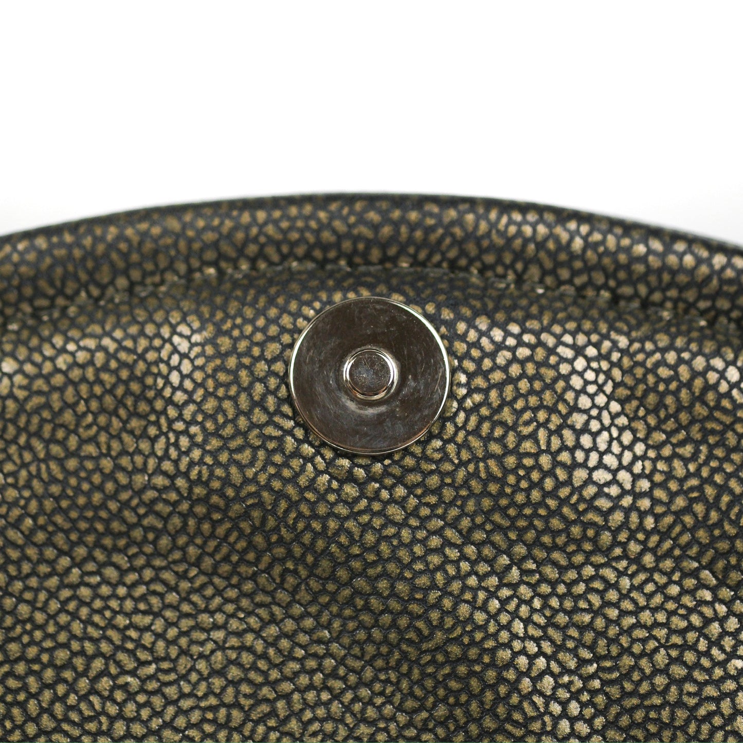 Chanel Half Moon Flap Bag Metallic Caviar Silver Hardware