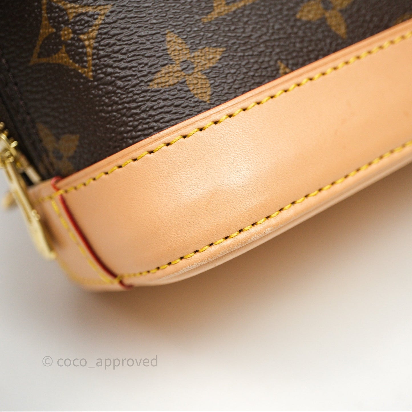Louis Vuitton Alma Backpack Monogram Gold Hardware