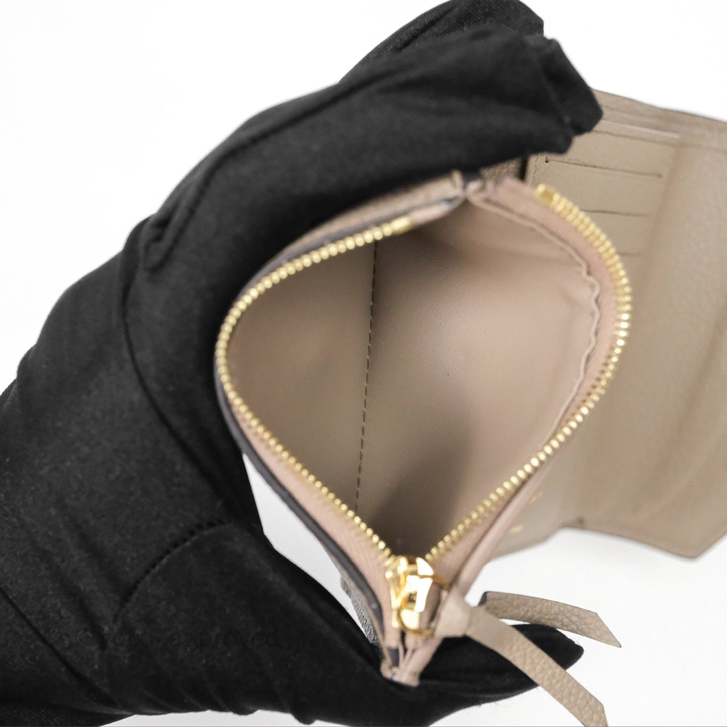 Louis Vuitton Victorine Wallet Monogram Empreinte Dove/Cream