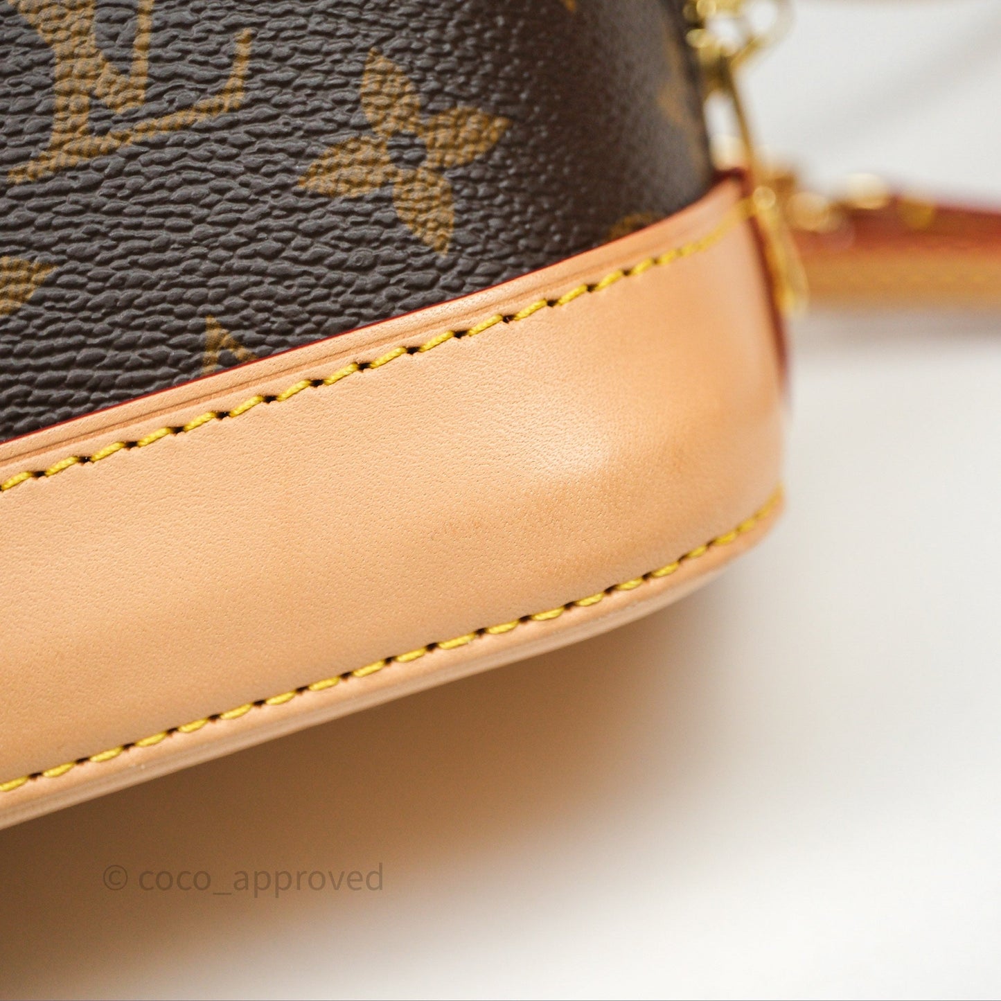 Louis Vuitton Alma Backpack Monogram Gold Hardware