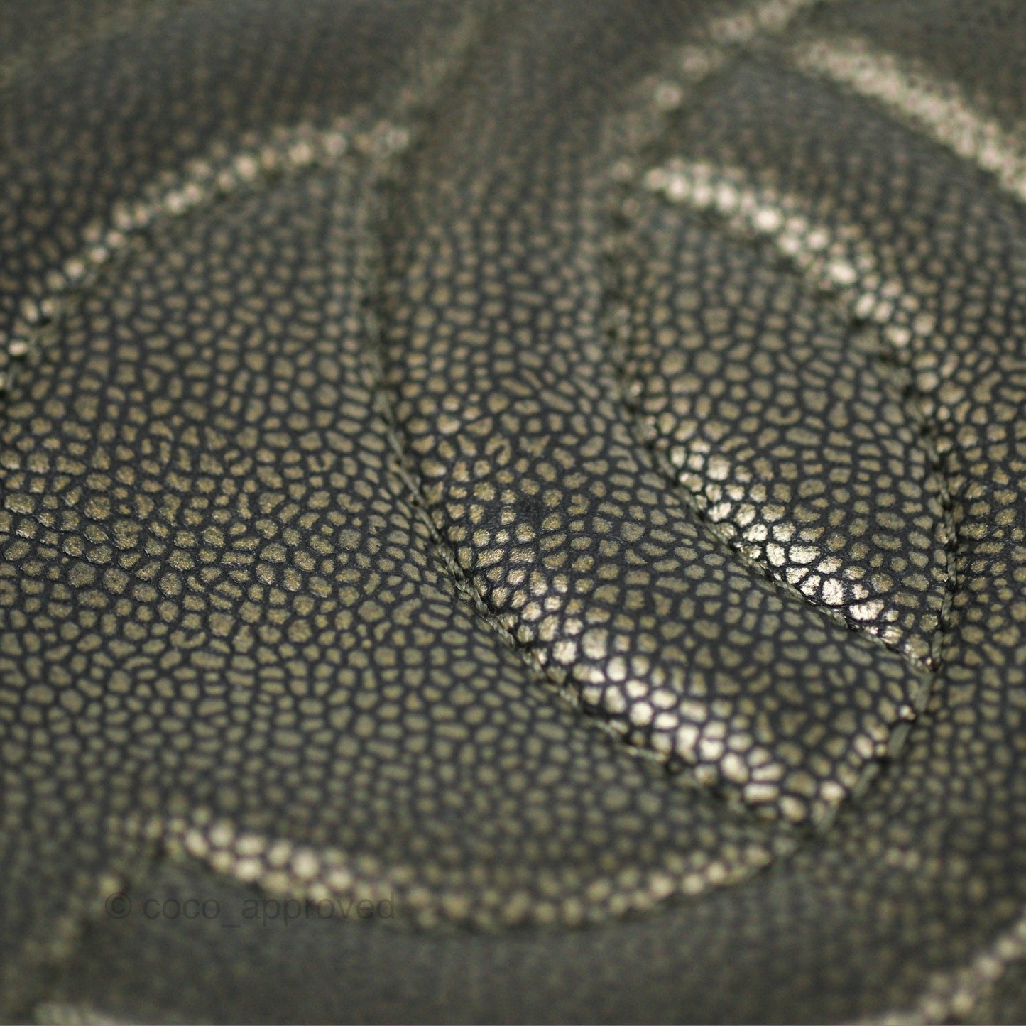 Chanel Half Moon Flap Bag Metallic Caviar Silver Hardware