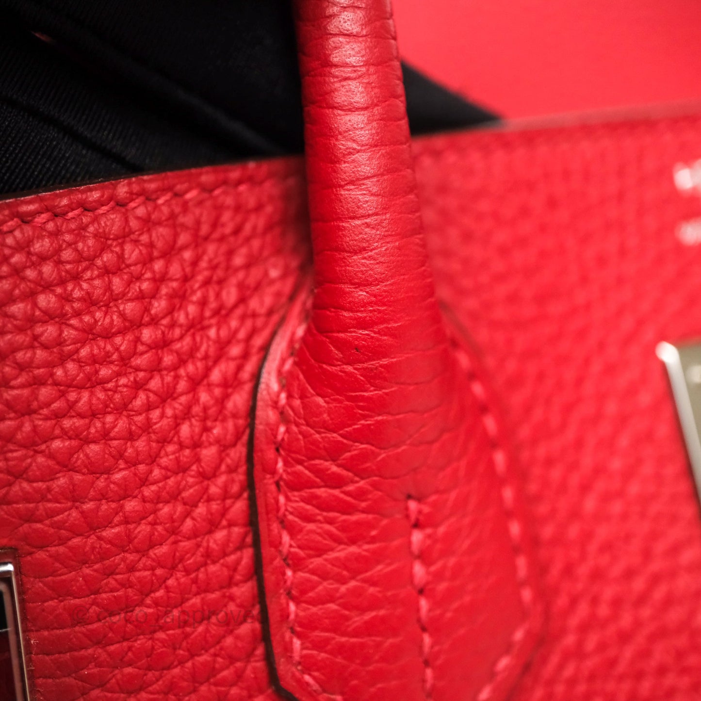 Hermès Birkin 30 Rouge Clemence Palladium Hardware