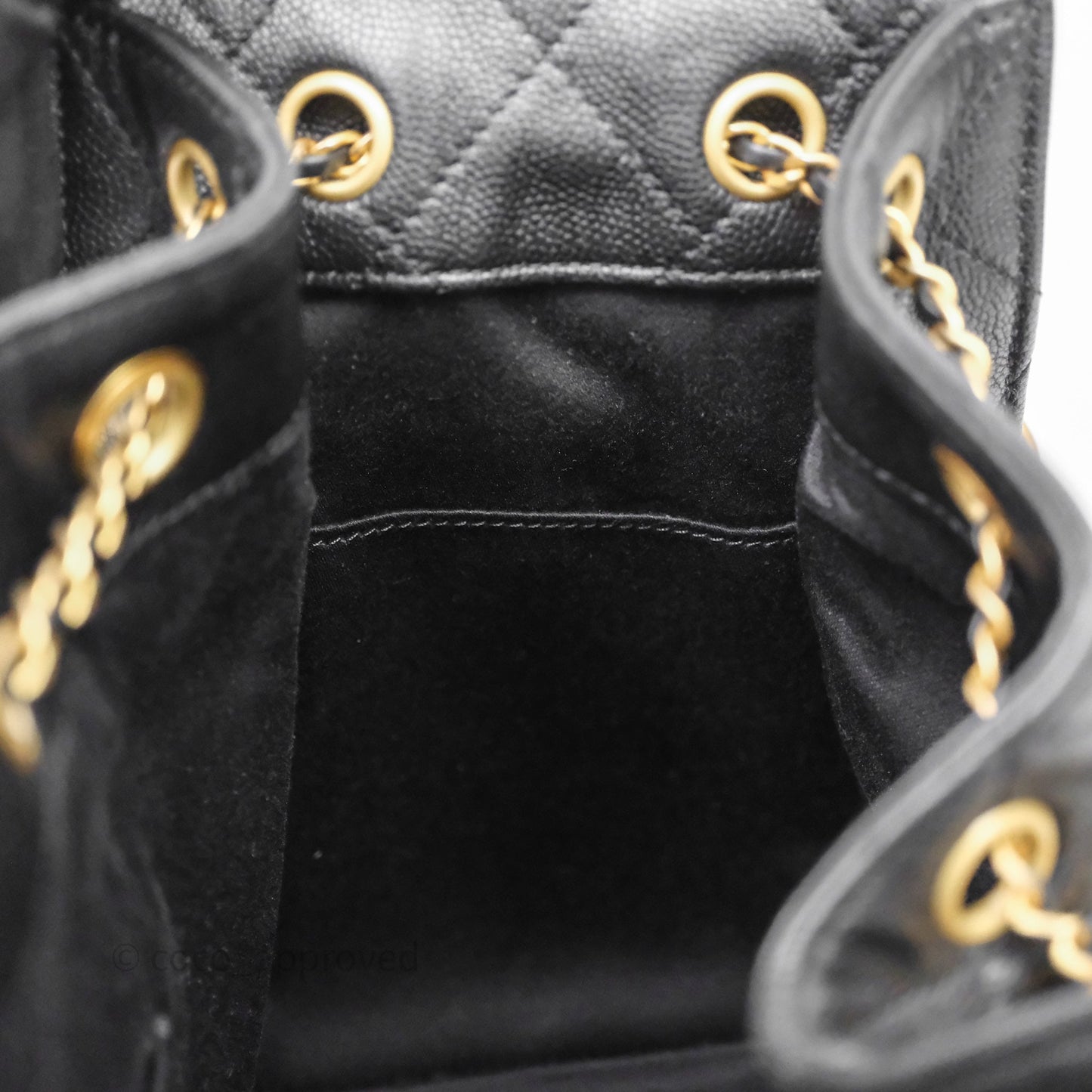 Chanel 25 Small Black Caviar Aged Gold Hardware