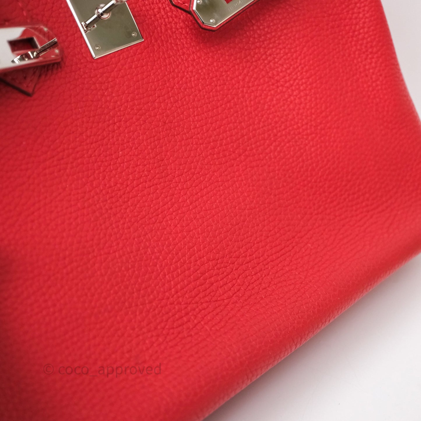 Hermès Birkin 30 Rouge Clemence Palladium Hardware
