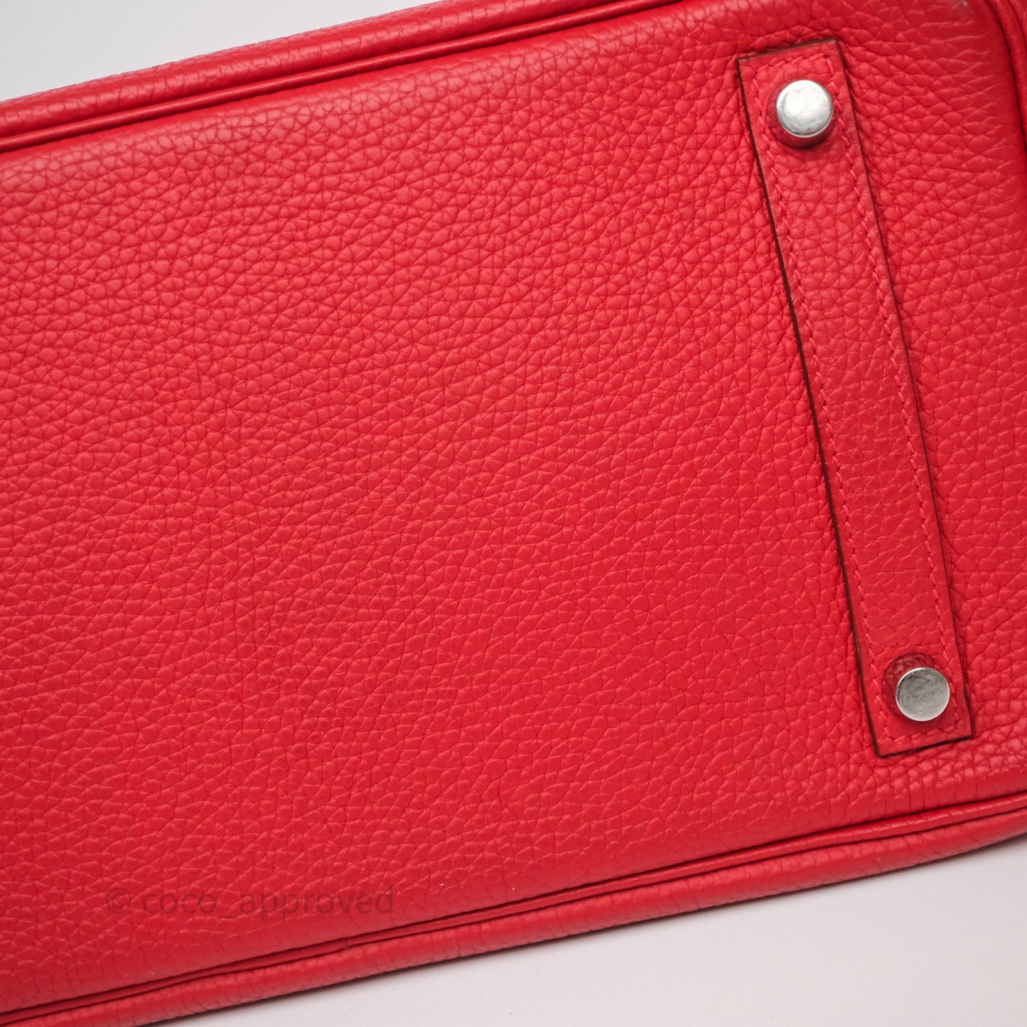 Hermès Birkin 30 Rouge Clemence Palladium Hardware