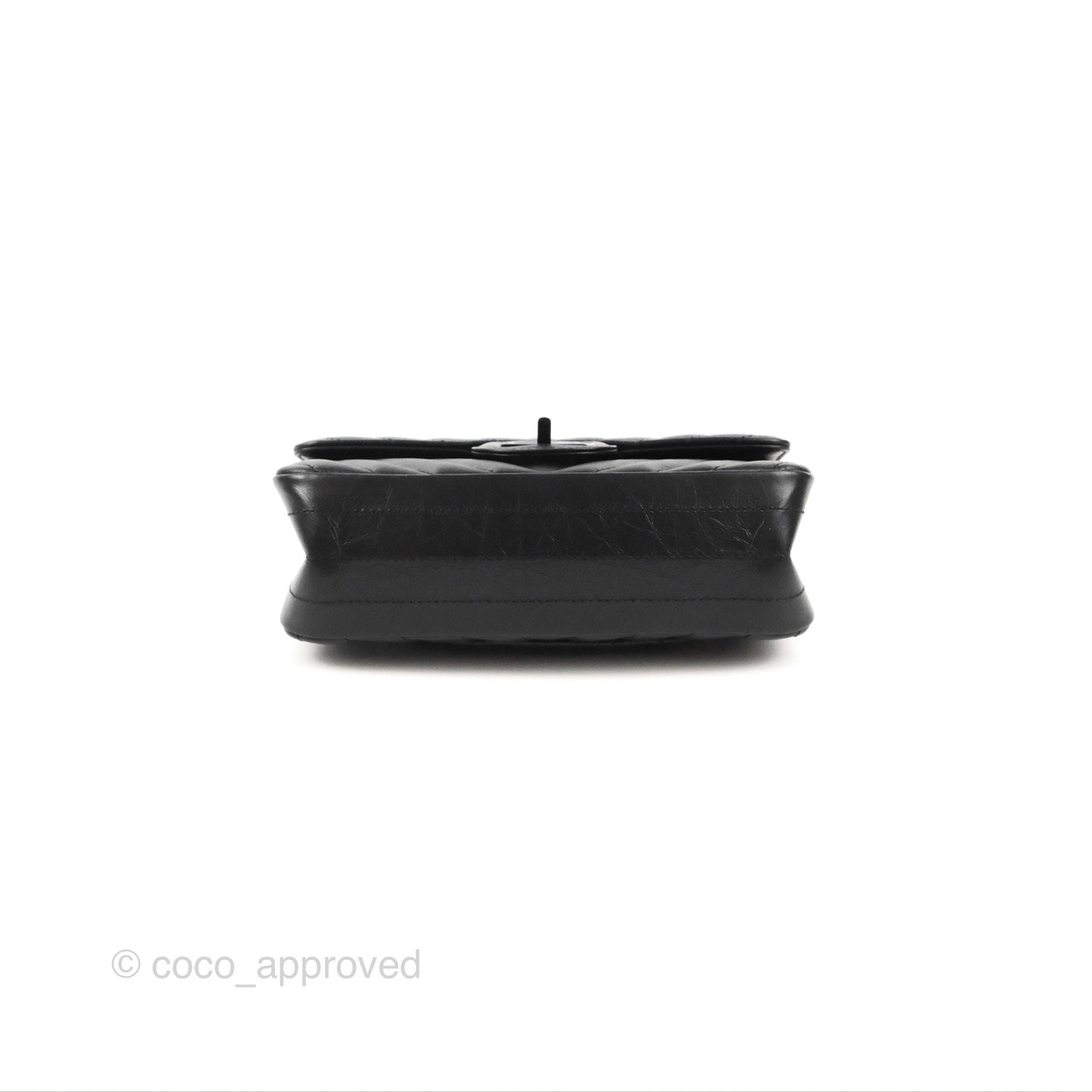 Chanel Mini Reissue 224 So Black Chevron Calfskin