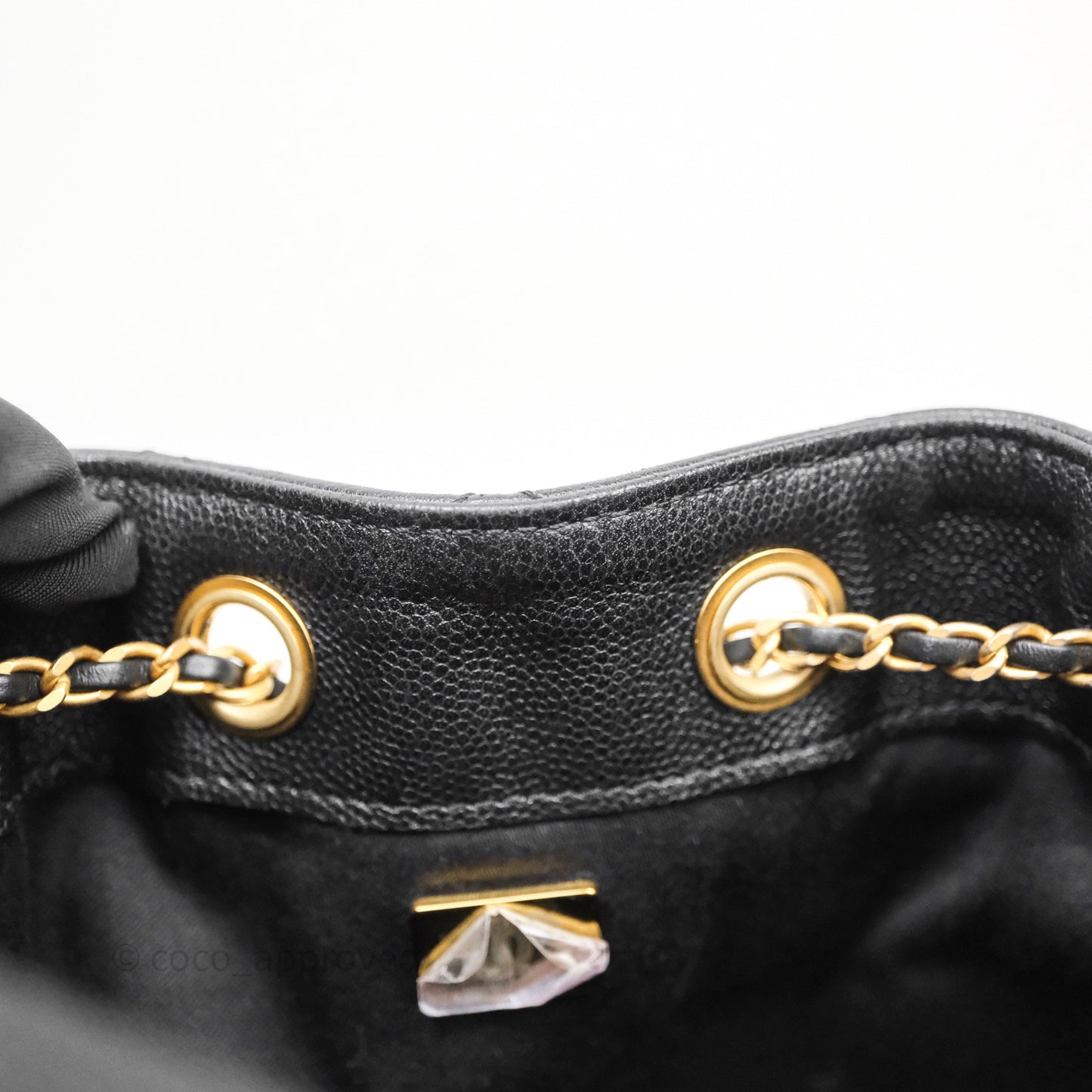 Chanel 25 Small Black Caviar Aged Gold Hardware