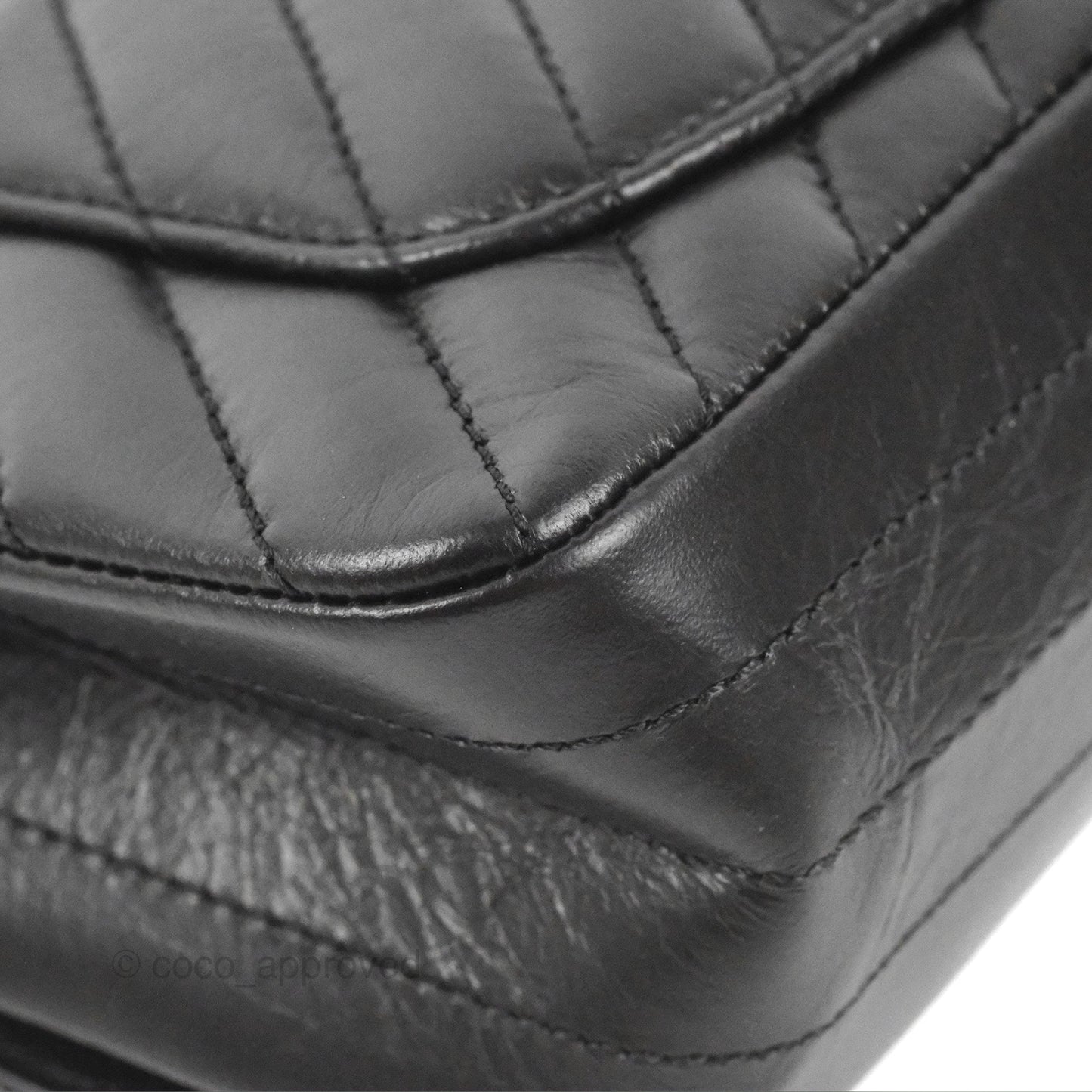 Chanel Mini Reissue 224 So Black Chevron Calfskin