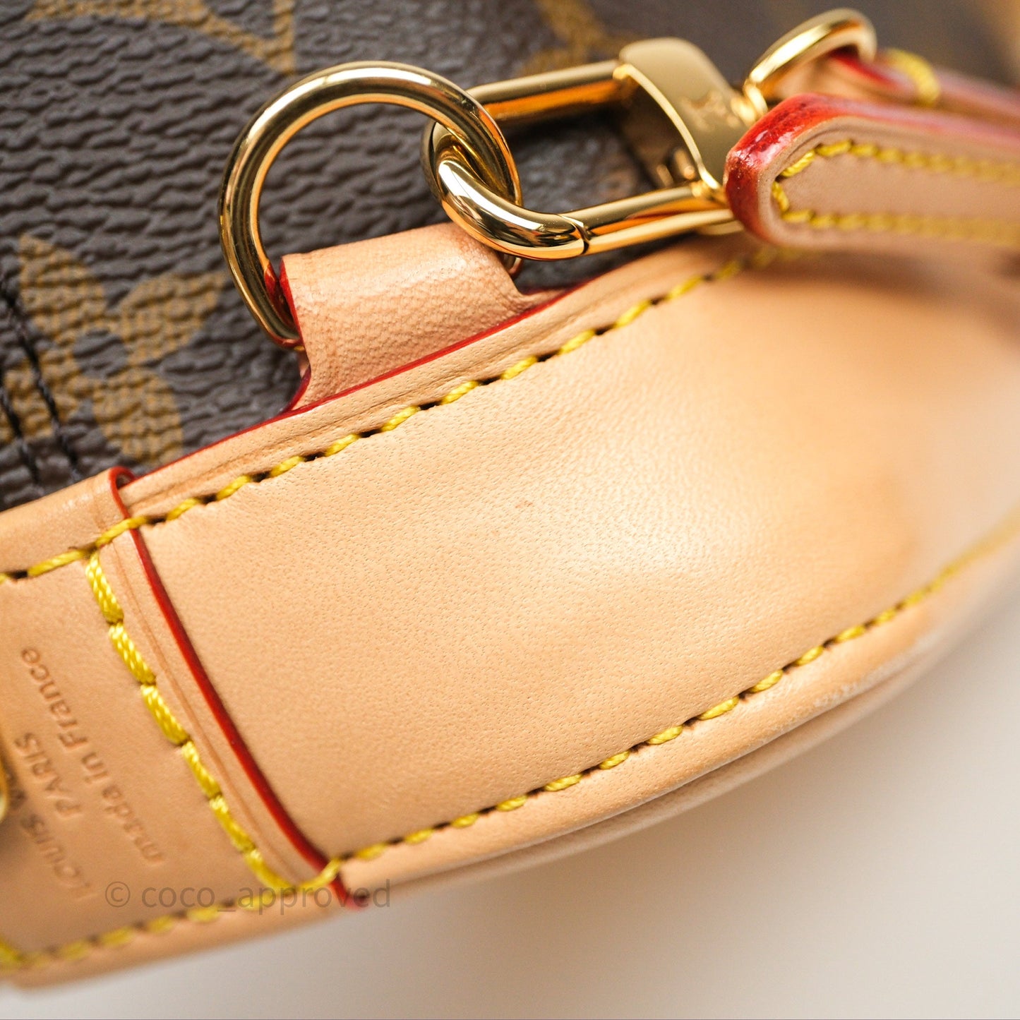 Louis Vuitton Alma Backpack Monogram Gold Hardware