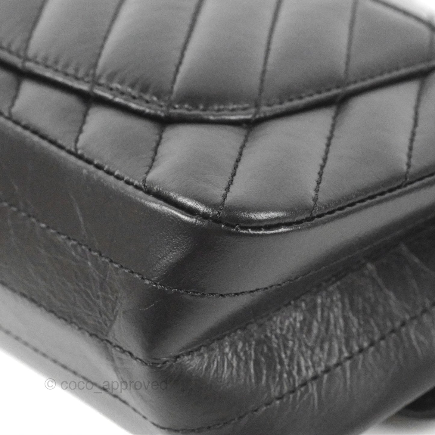 Chanel Mini Reissue 224 So Black Chevron Calfskin