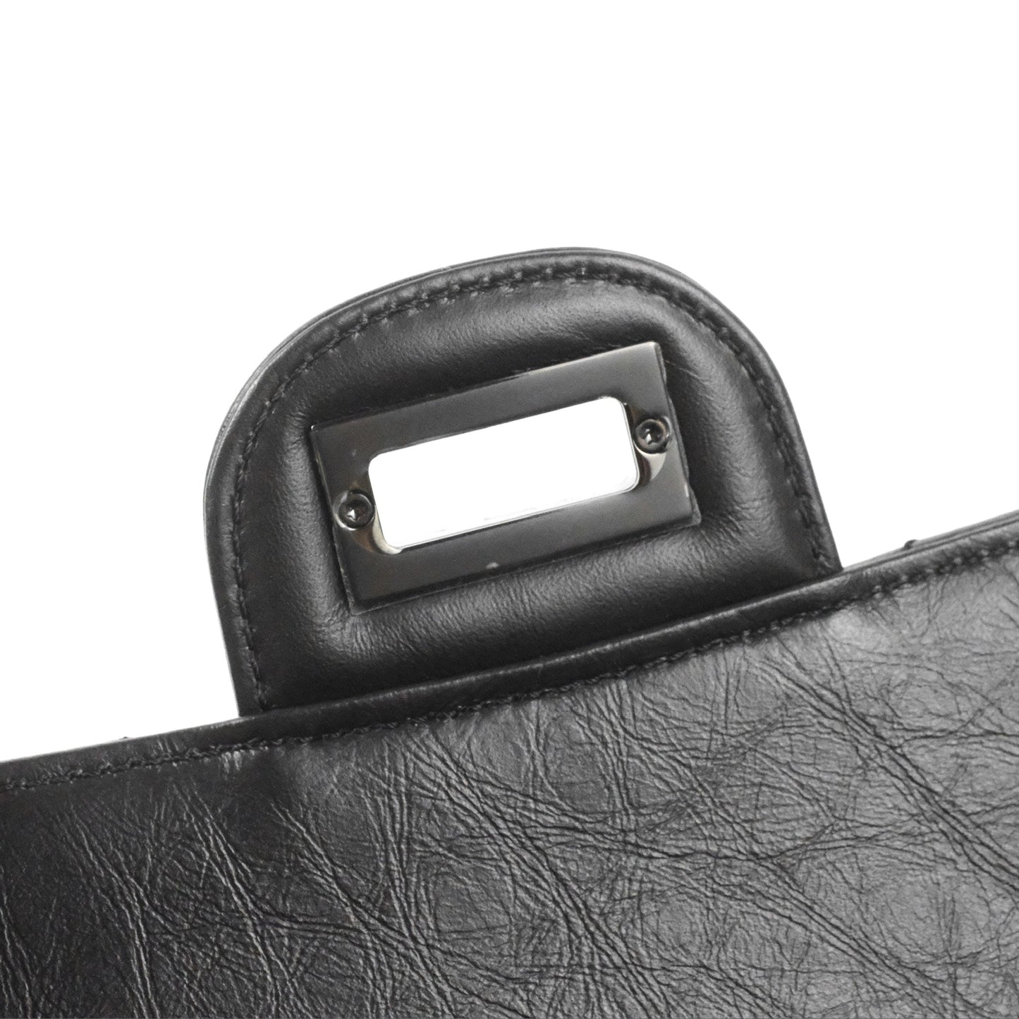 Chanel Mini Reissue 224 So Black Chevron Calfskin