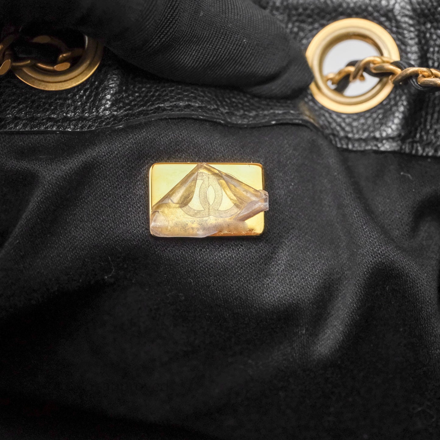 Chanel 25 Small Black Caviar Aged Gold Hardware