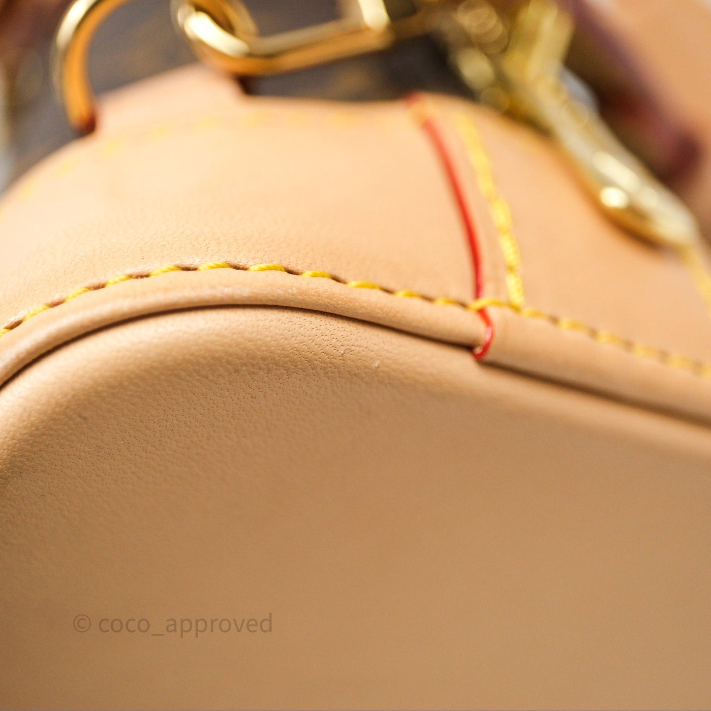 Louis Vuitton Alma Backpack Monogram Gold Hardware