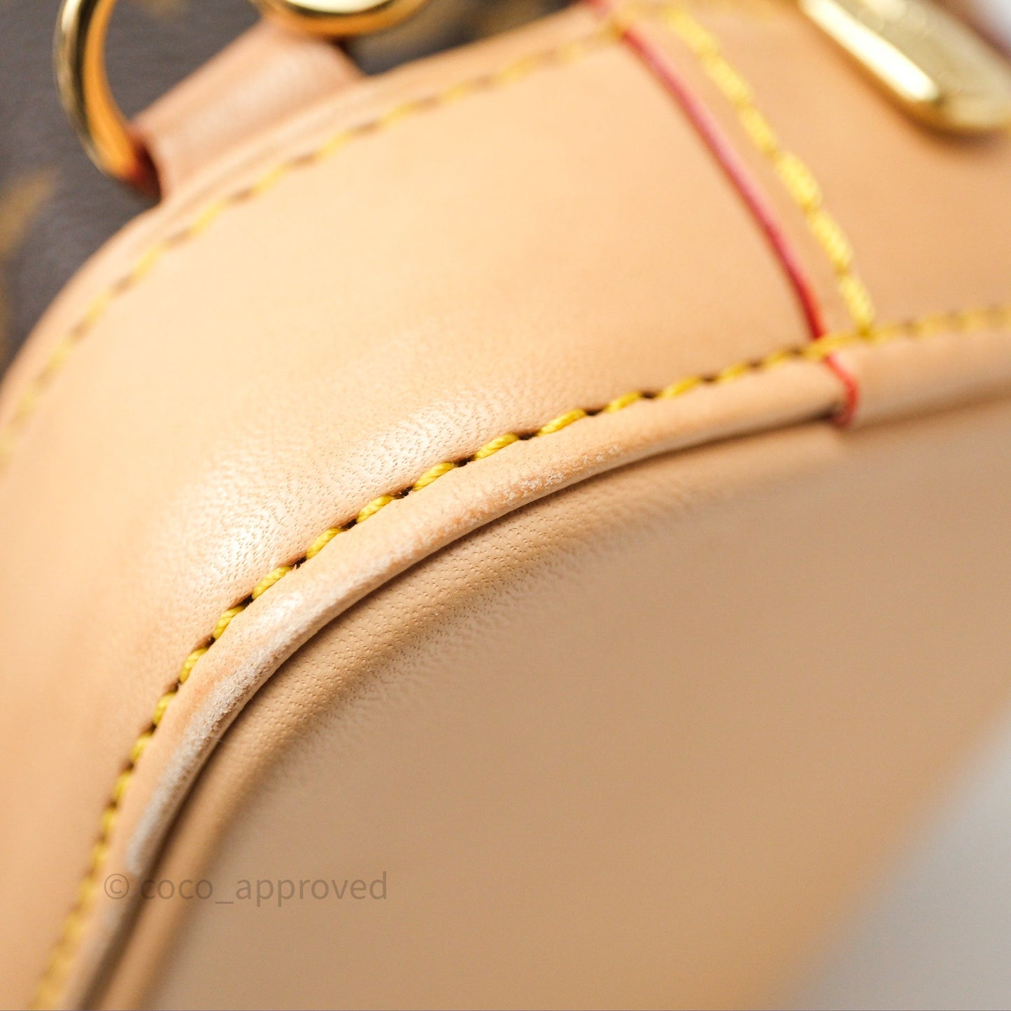 Louis Vuitton Alma Backpack Monogram Gold Hardware