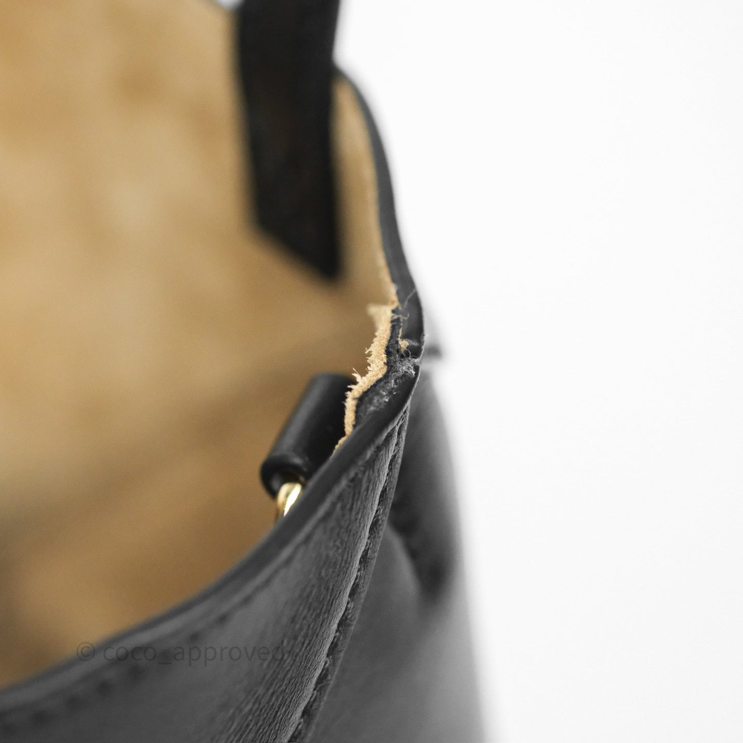 Loewe Mini Puzzle Fold Tote in Shiny Calfskin Black