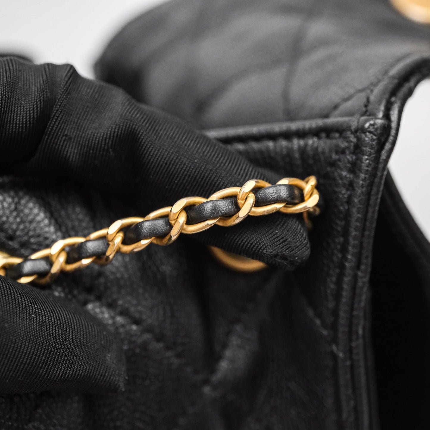 Chanel 25 Small Black Caviar Aged Gold Hardware