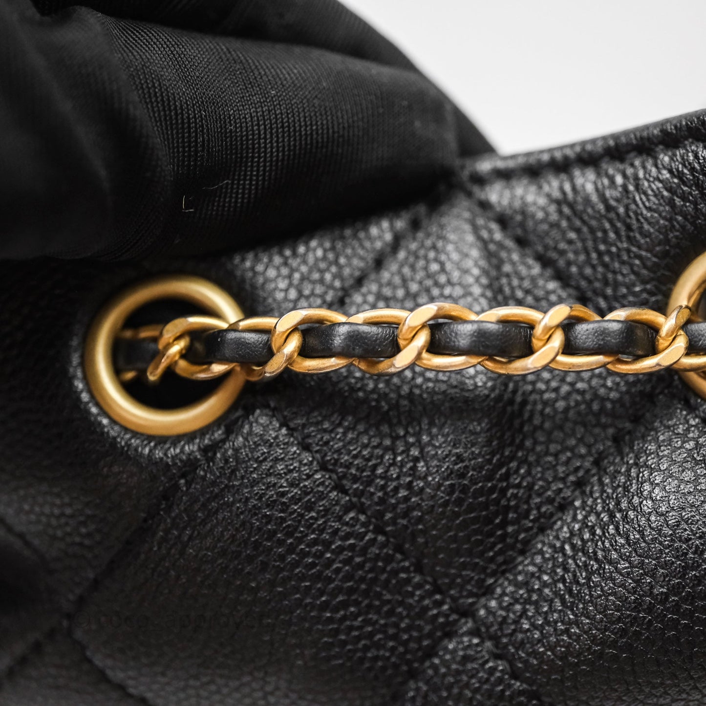 Chanel 25 Small Black Caviar Aged Gold Hardware