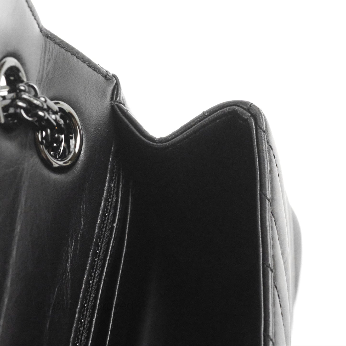 Chanel Mini Reissue 224 So Black Chevron Calfskin