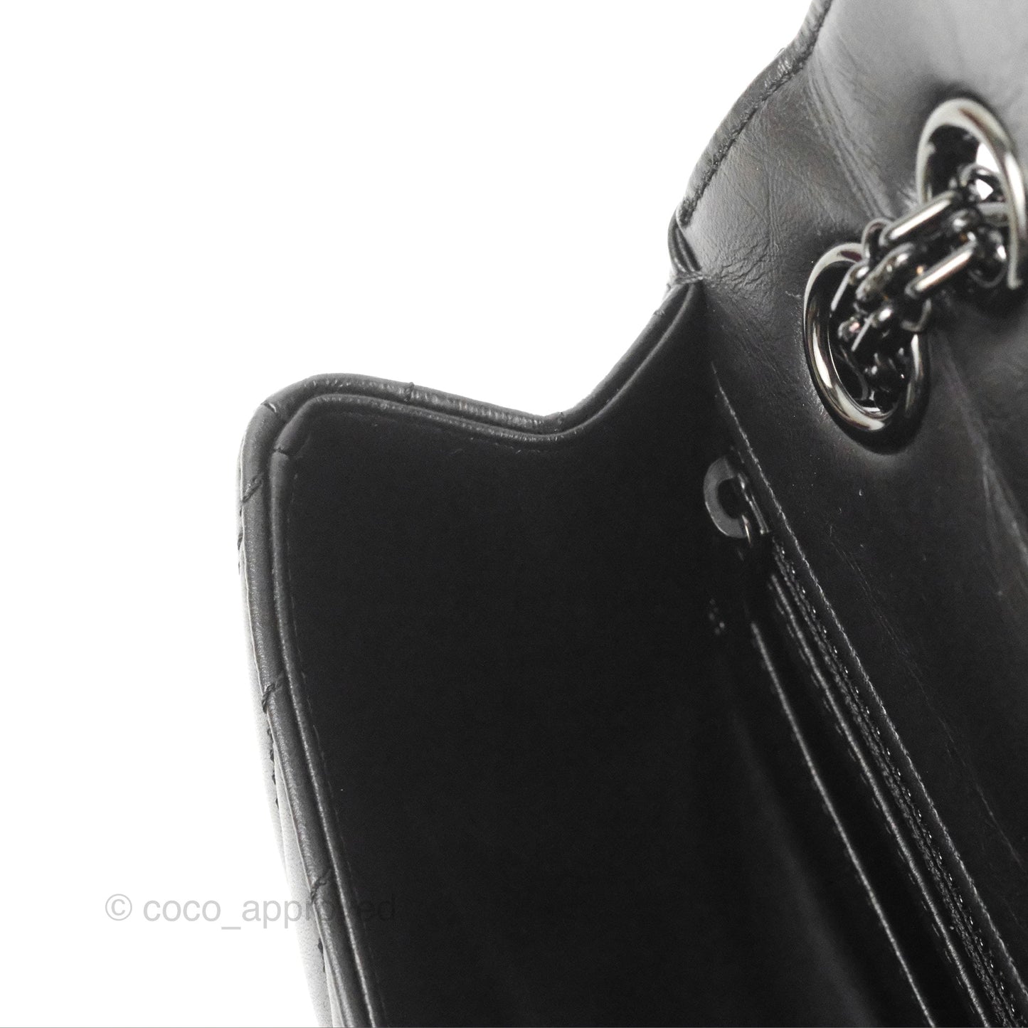Chanel Mini Reissue 224 So Black Chevron Calfskin