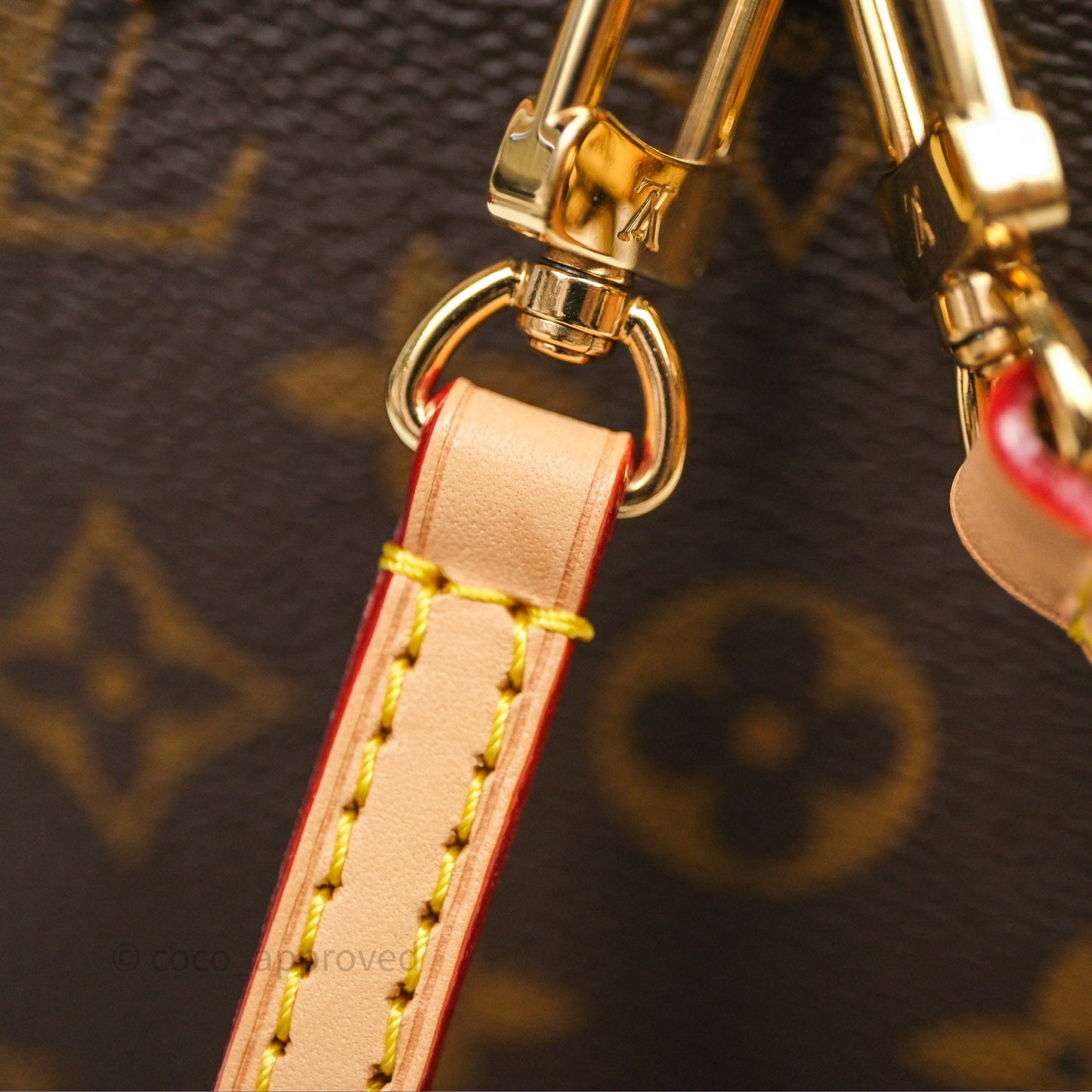 Louis Vuitton Alma Backpack Monogram Gold Hardware