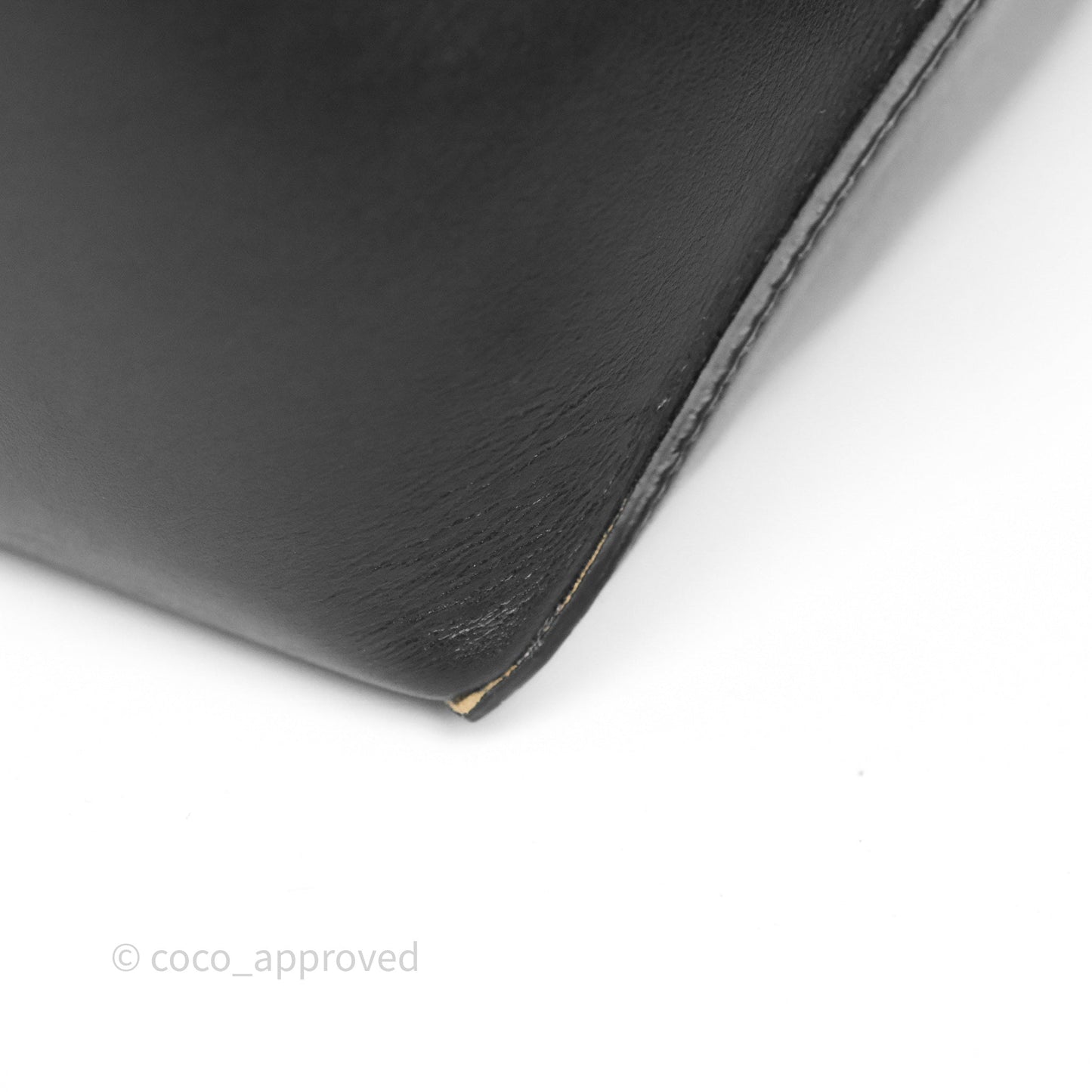 Loewe Mini Puzzle Fold Tote in Shiny Calfskin Black