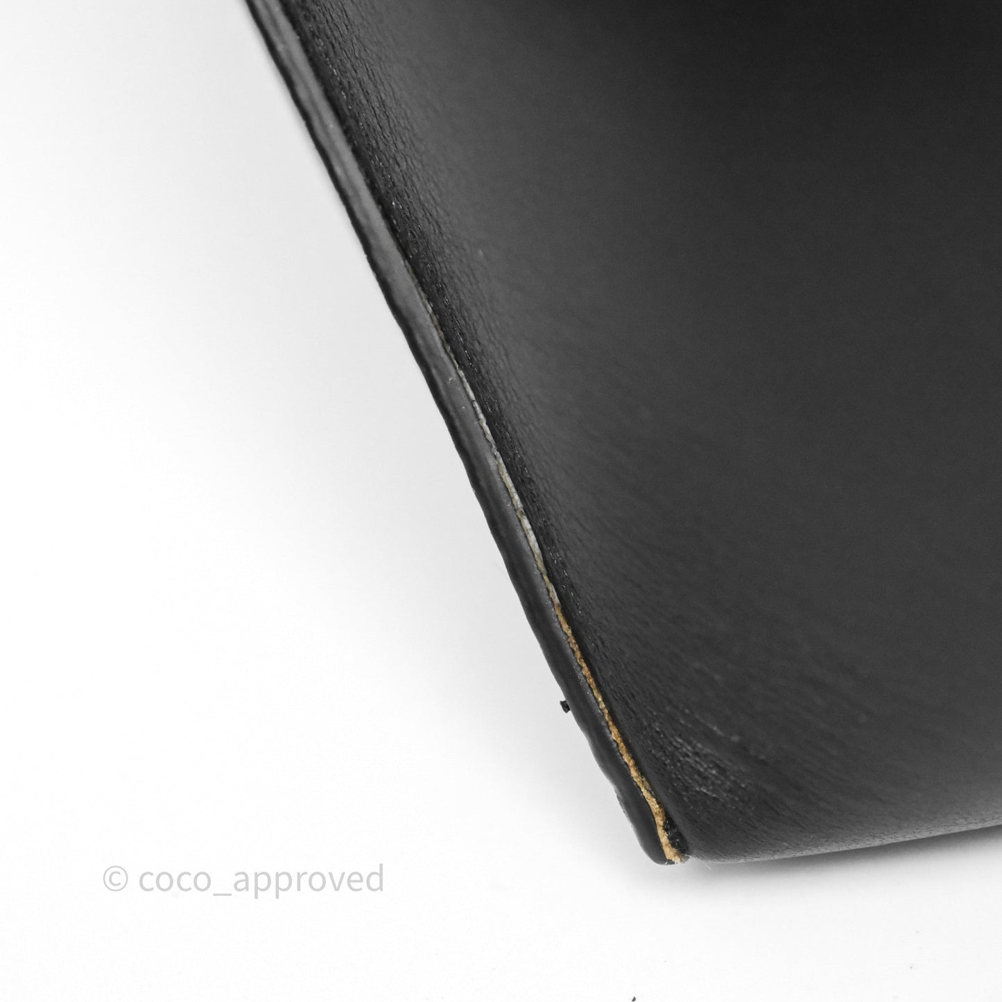 Loewe Mini Puzzle Fold Tote in Shiny Calfskin Black