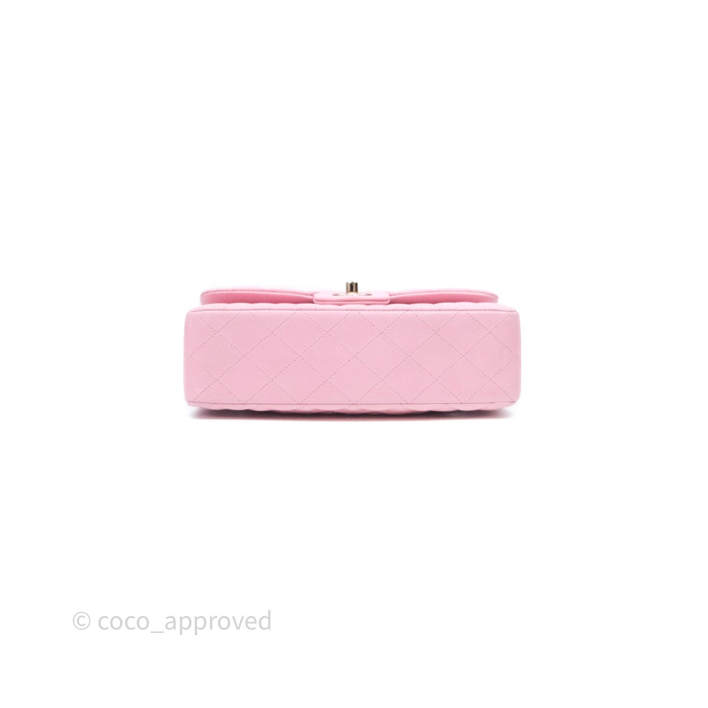 Chanel Small Classic Quilted Flap Pink Lambskin Gold Hardware