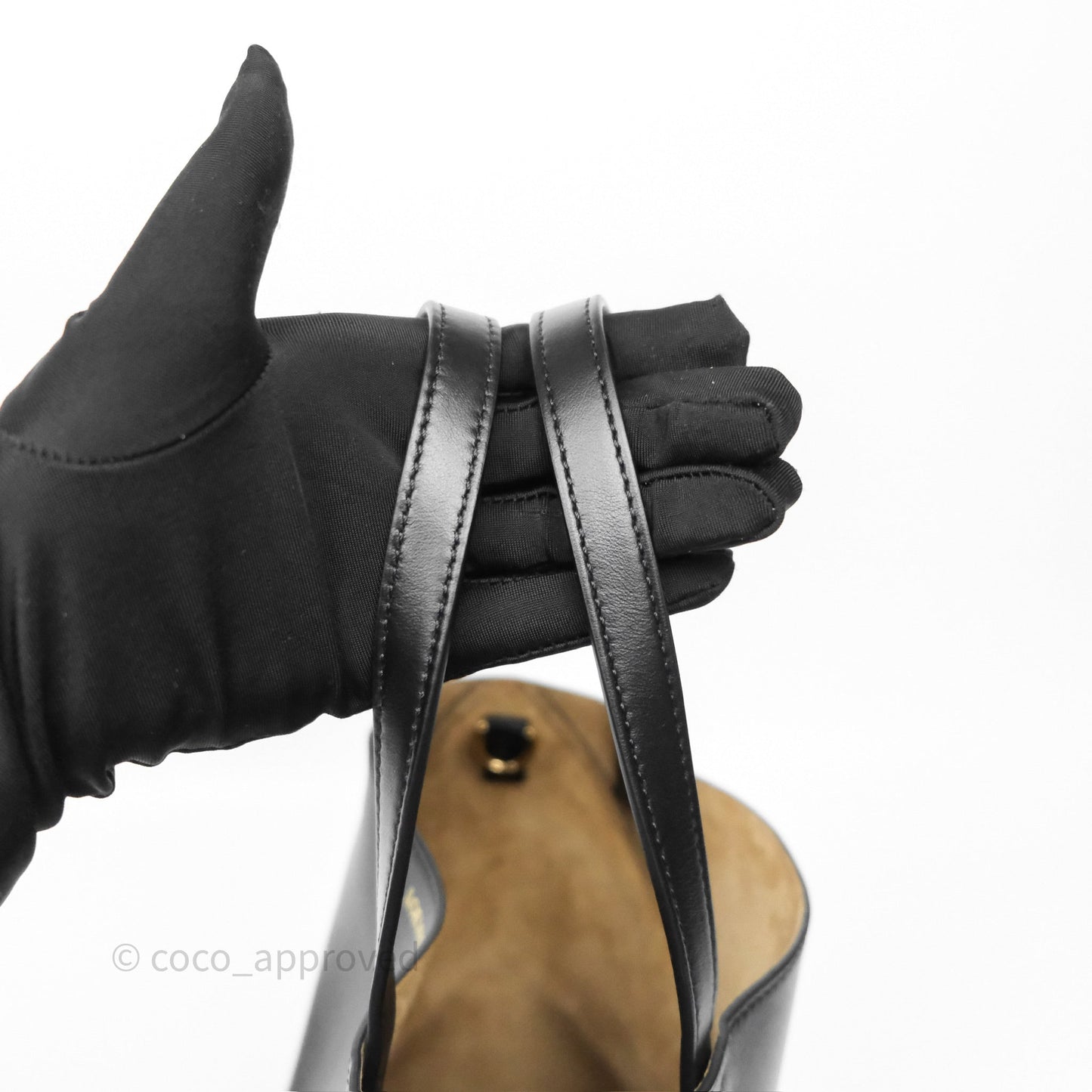 Loewe Mini Puzzle Fold Tote in Shiny Calfskin Black