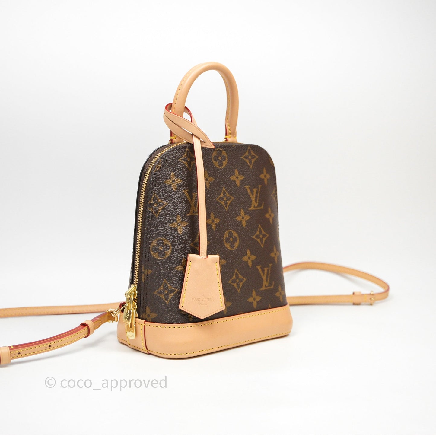 Louis Vuitton Alma Backpack Monogram Gold Hardware