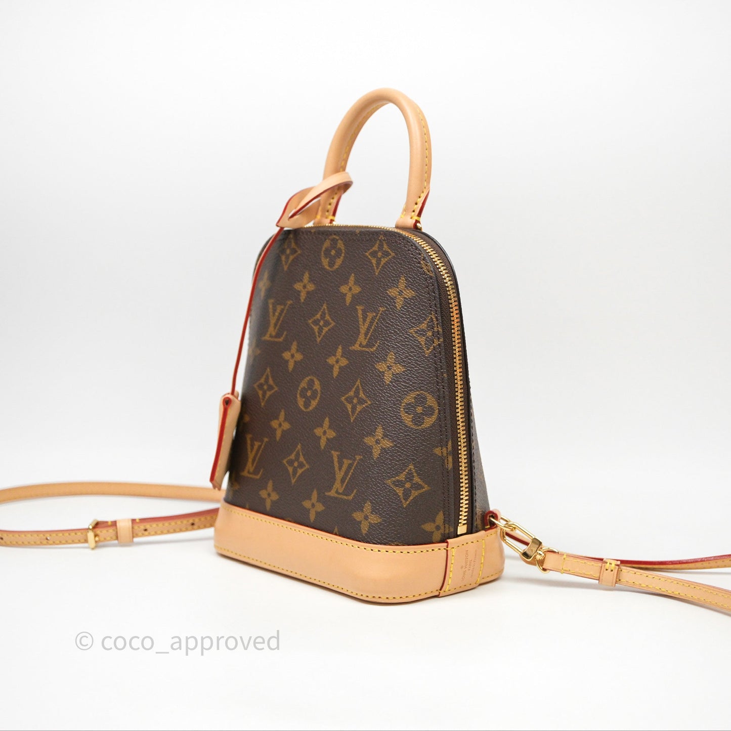 Louis Vuitton Alma Backpack Monogram Gold Hardware