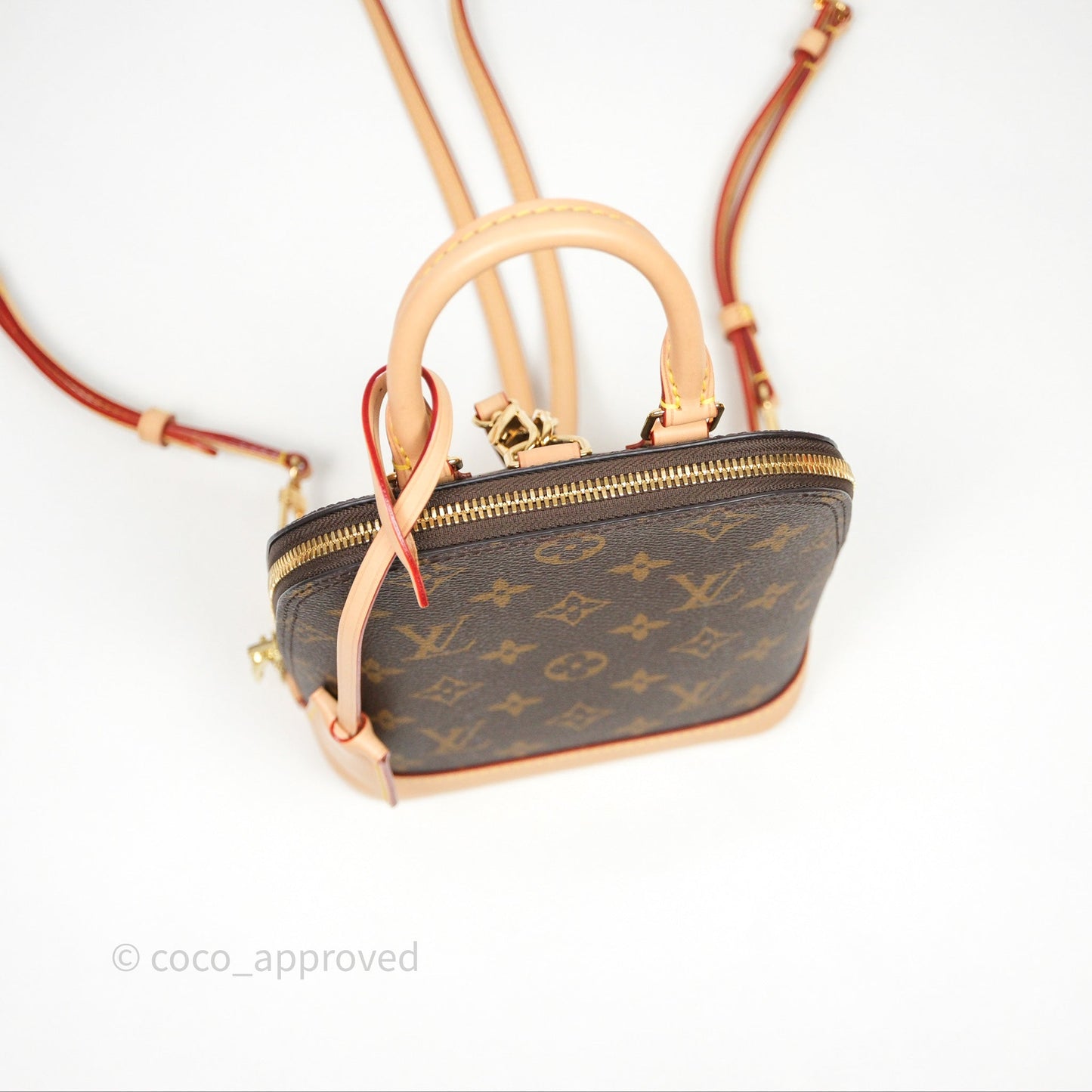 Louis Vuitton Alma Backpack Monogram Gold Hardware
